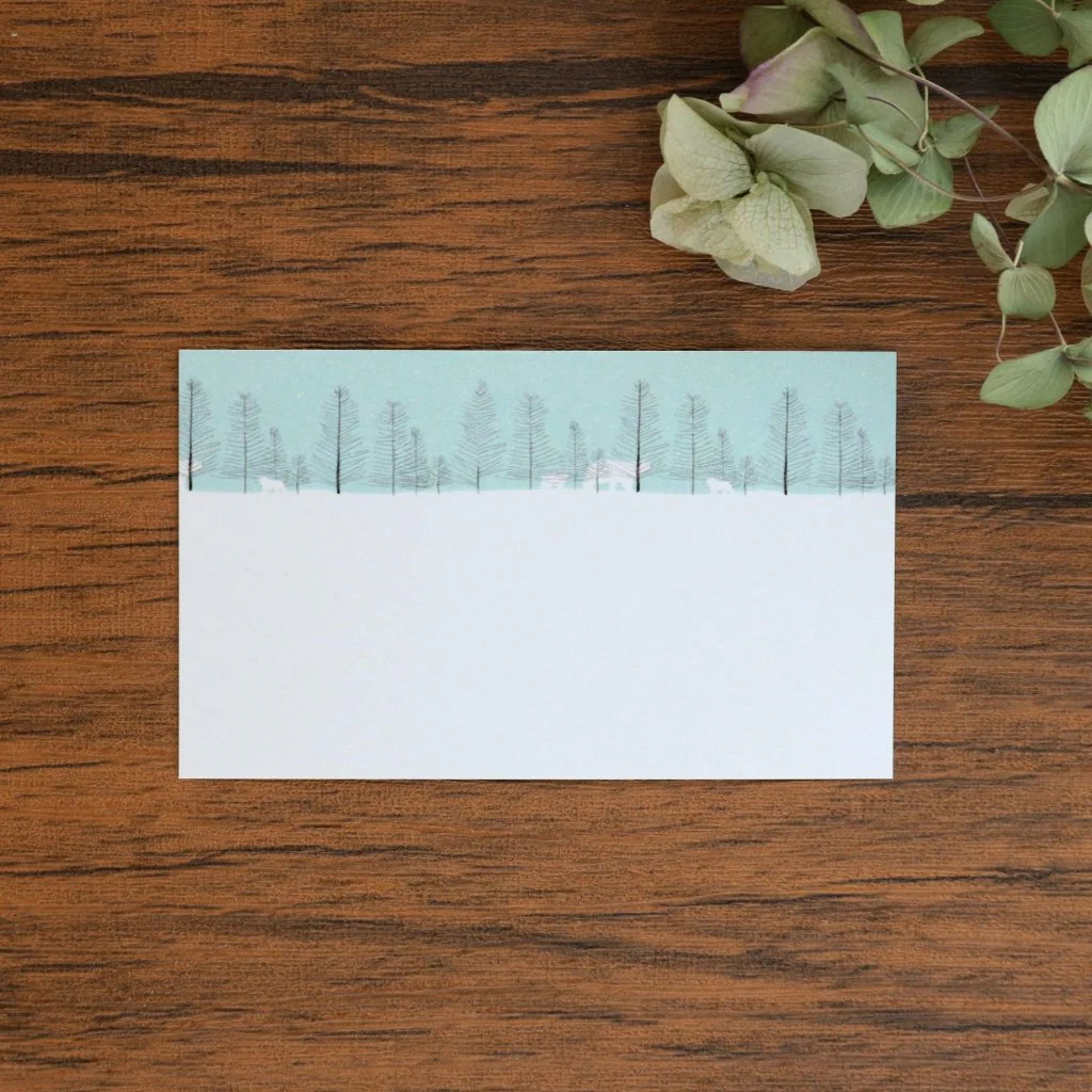 momoro Polar Bear Note Card - Winter - Image 3
