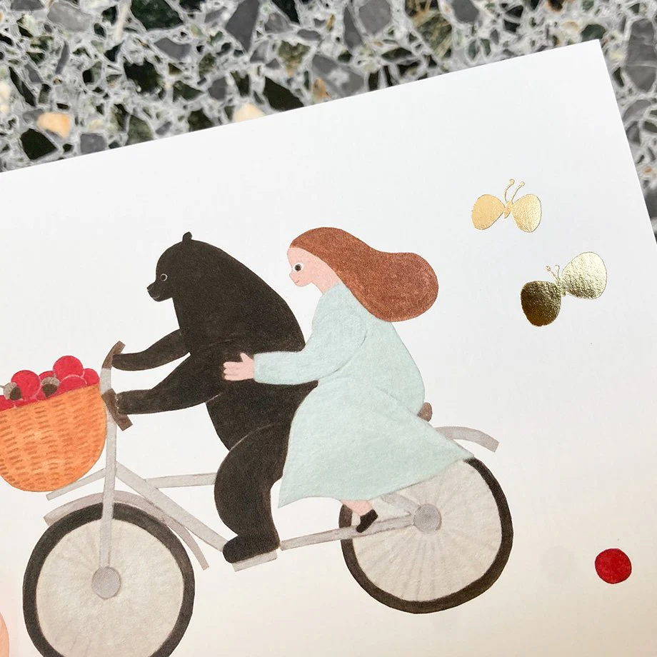 Necktie Postcard - Bicycle - Image 2