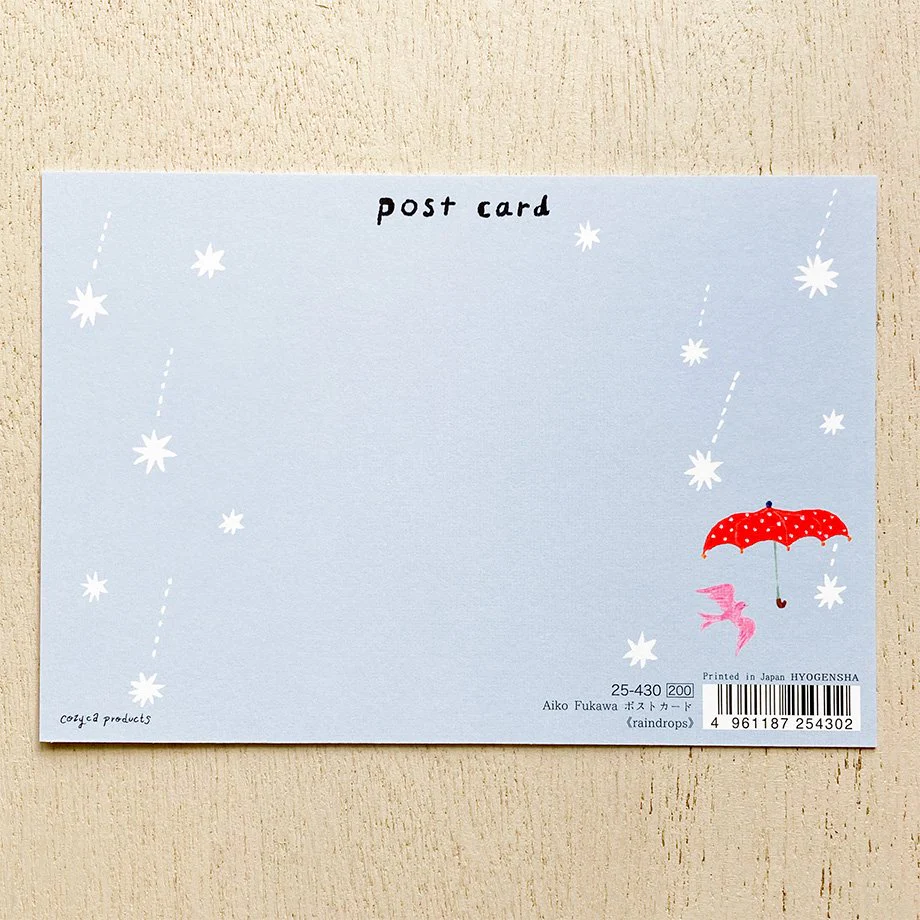 Aiko Fukawa Postcard - Raindrops - Image 3