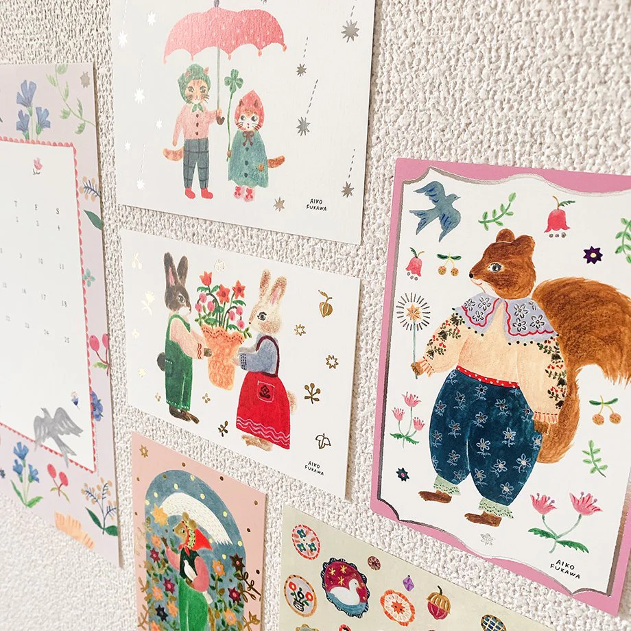 Aiko Fukawa Postcard - Raindrops - Image 5