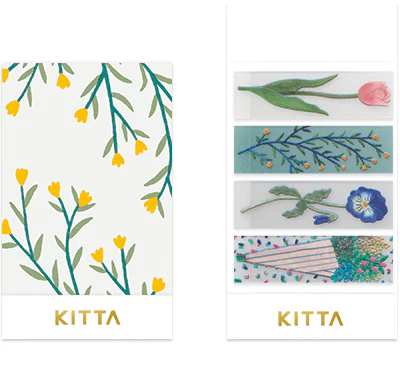 KITTA Clear Portable Stickers - Flower - Image 2