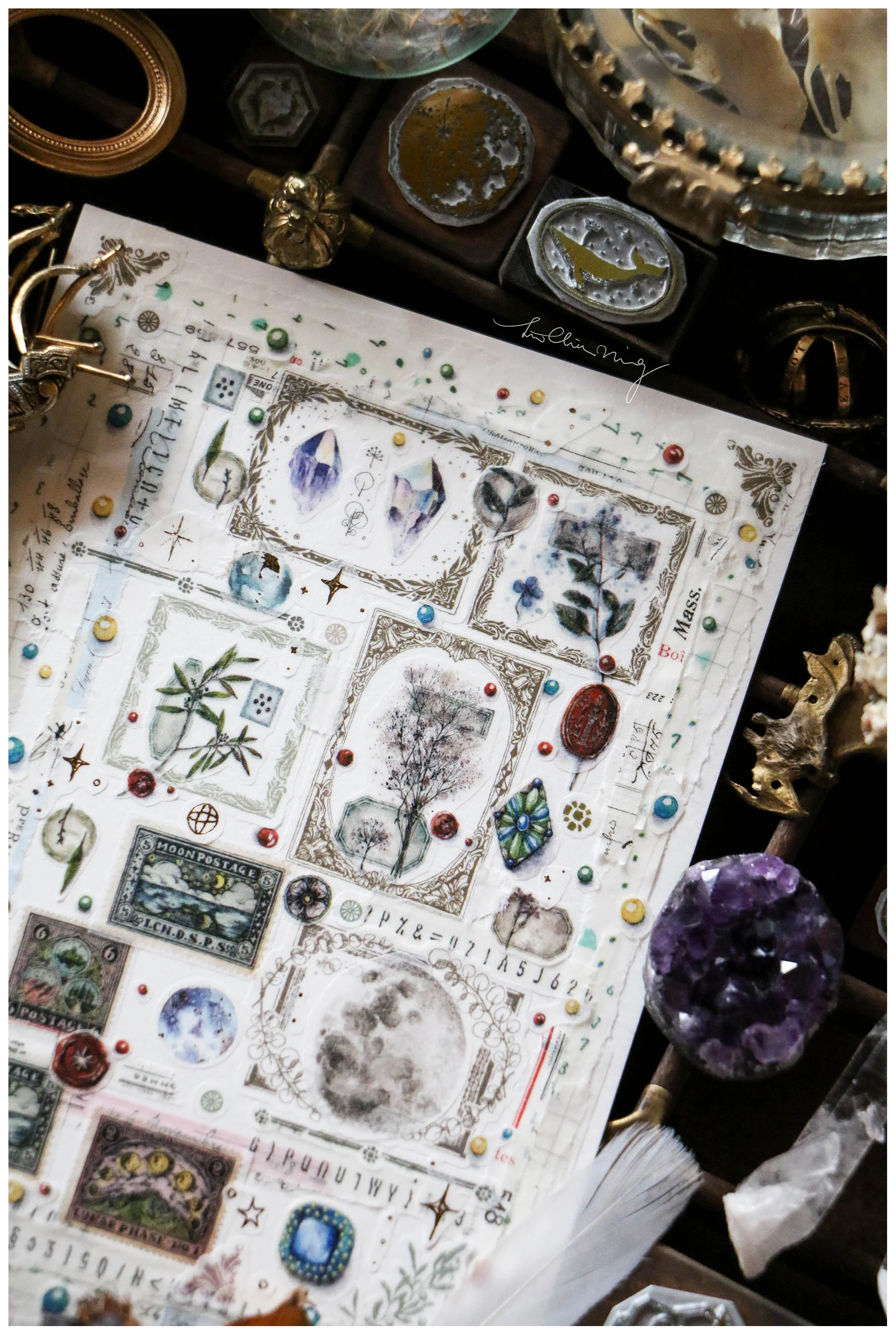 Lin Chia Ning Washi Tape - Vintage Flower - Image 5