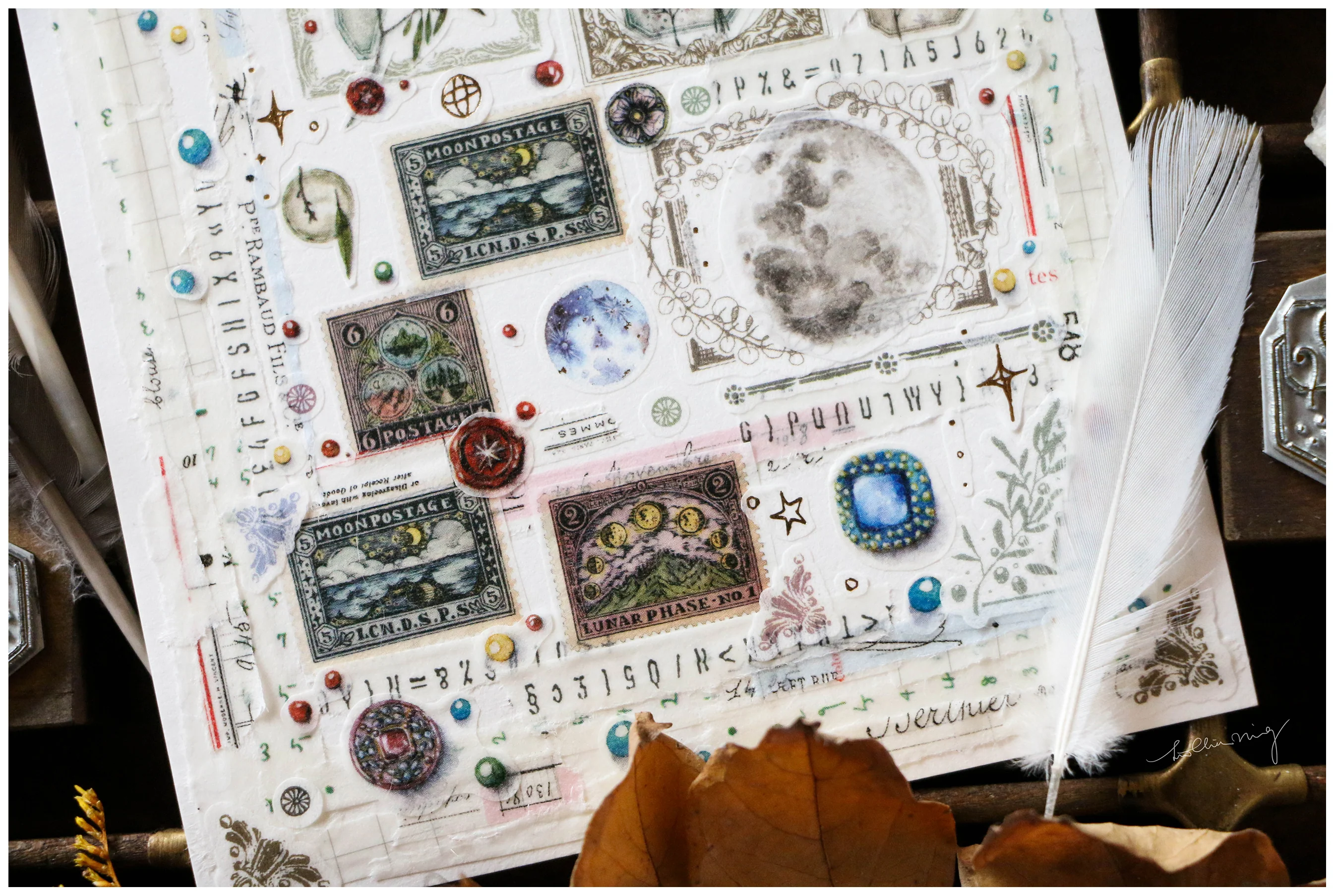 Lin Chia Ning Washi Tape - Antique Stamp - Image 11