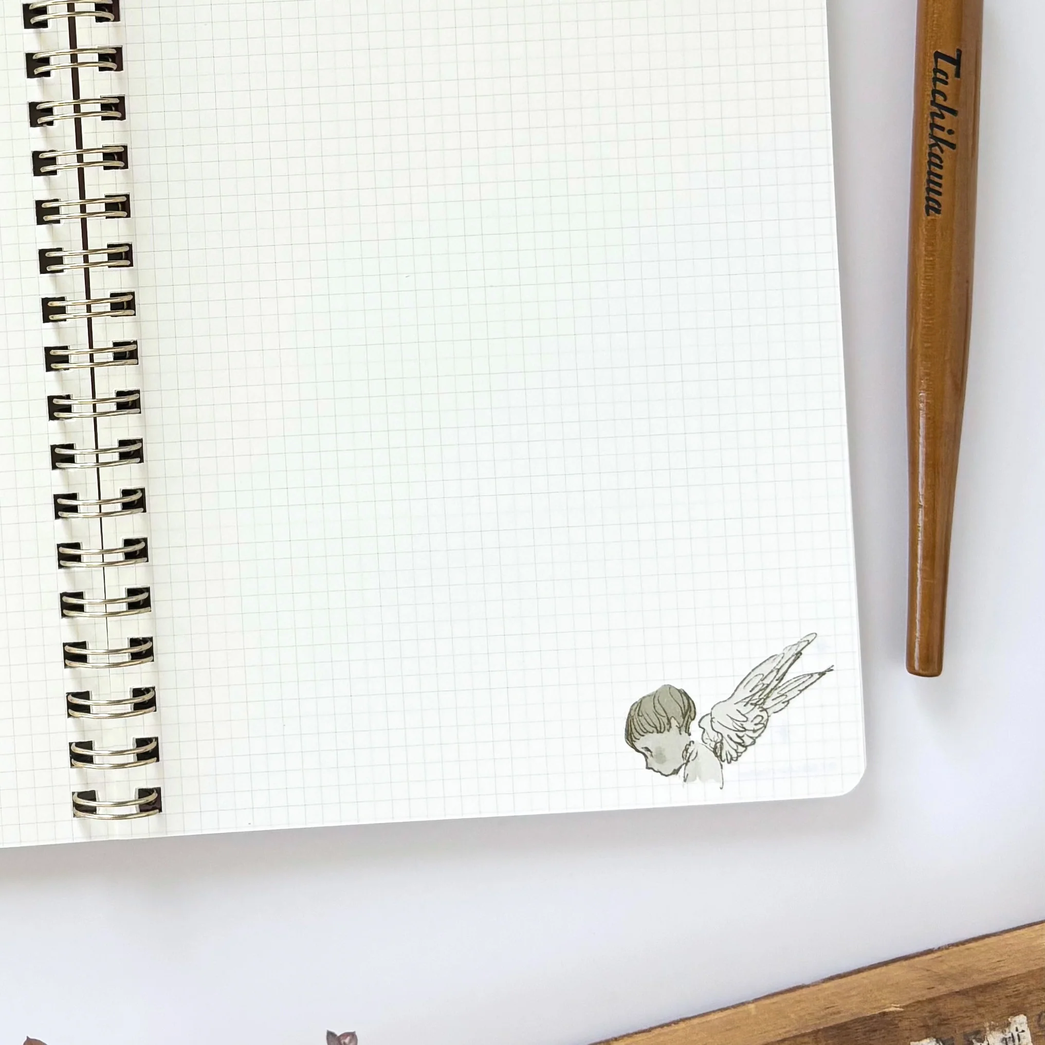 Rei Kurahashi / B6 Foil-Stamped Ring Notebook - Take a rest - Image 4