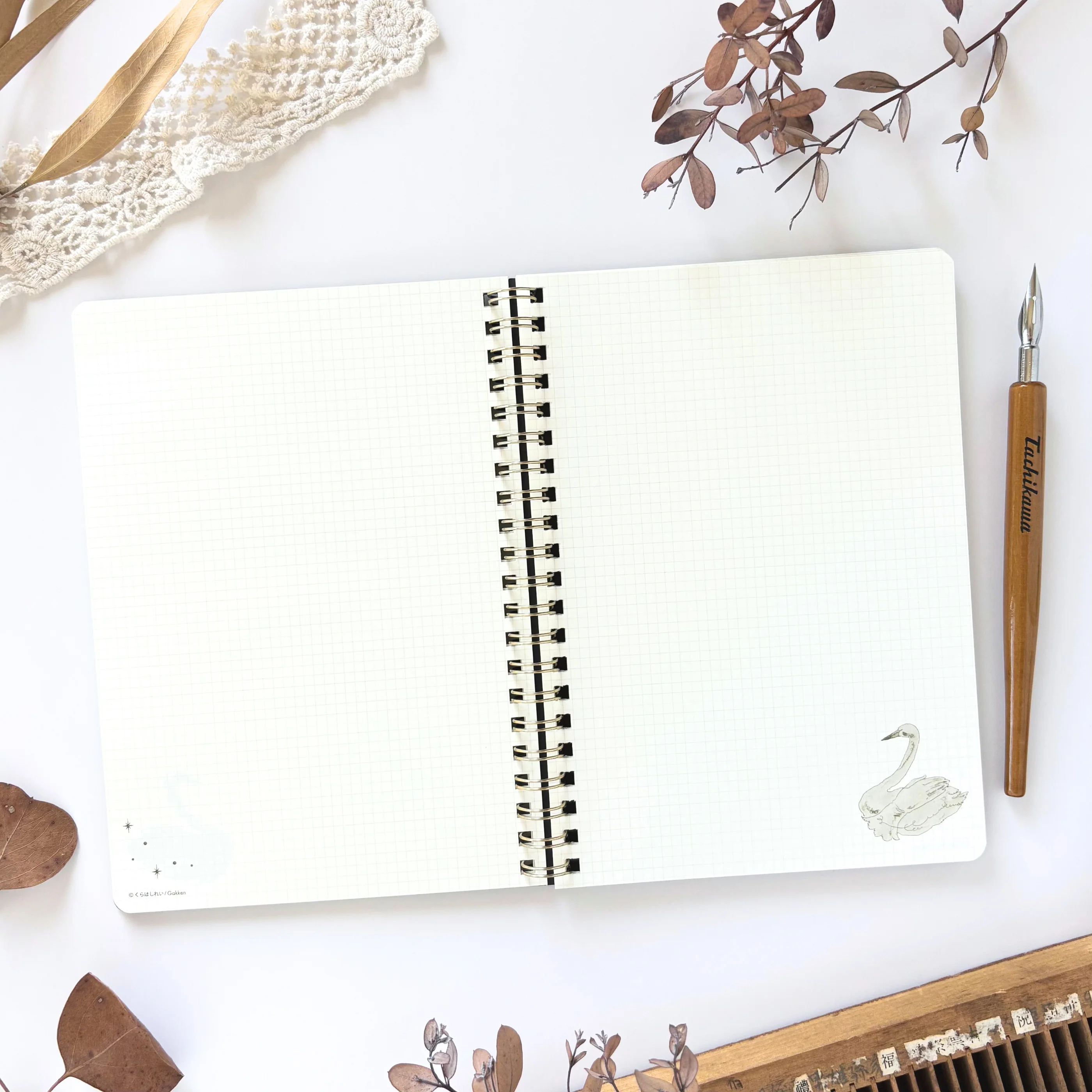 Rei Kurahashi / B6 Foil-Stamped Ring Notebook - Angels - Image 3