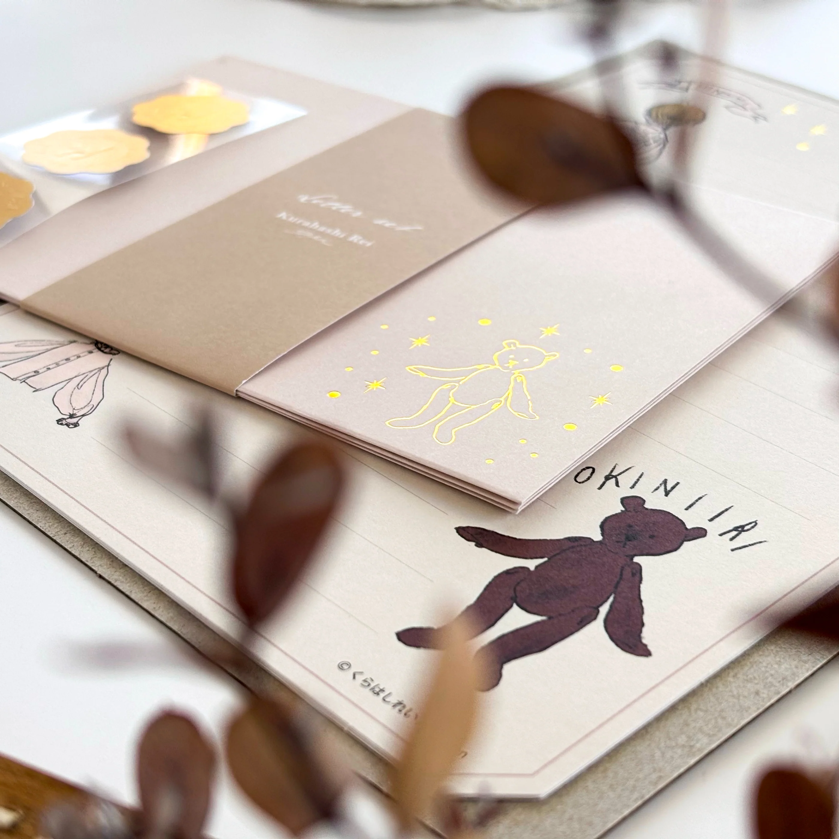 Rei Kurahashi / Foil-Stamped Letter Set - Angel - Image 2