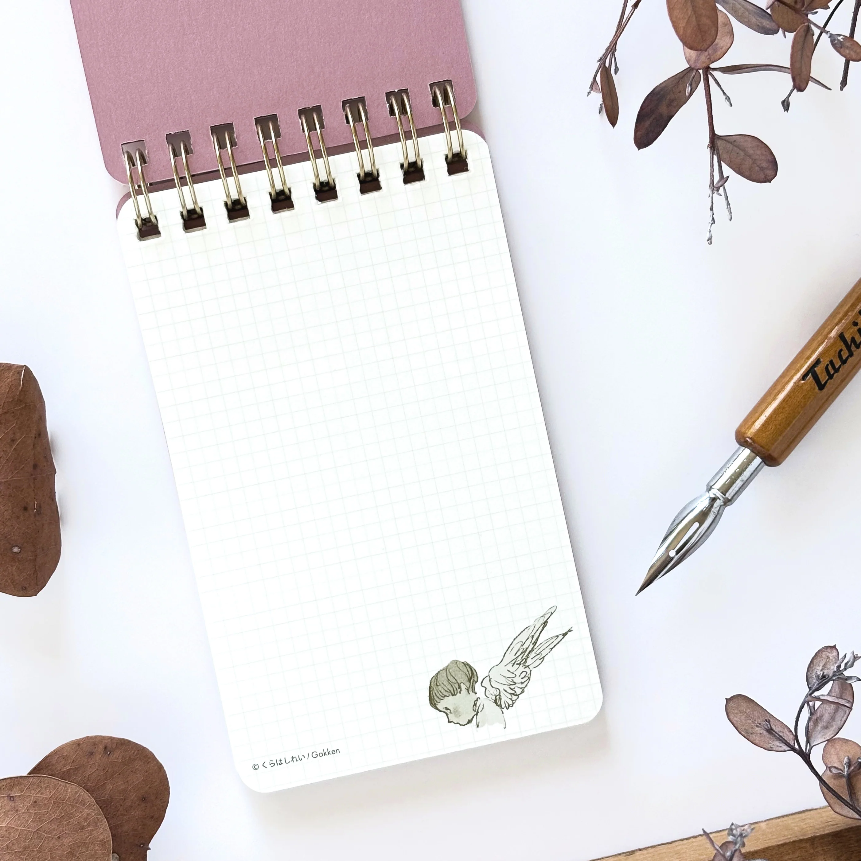 Rei Kurahashi / Foil-Stamped Ring Memo Pad - Take a rest - Image 2