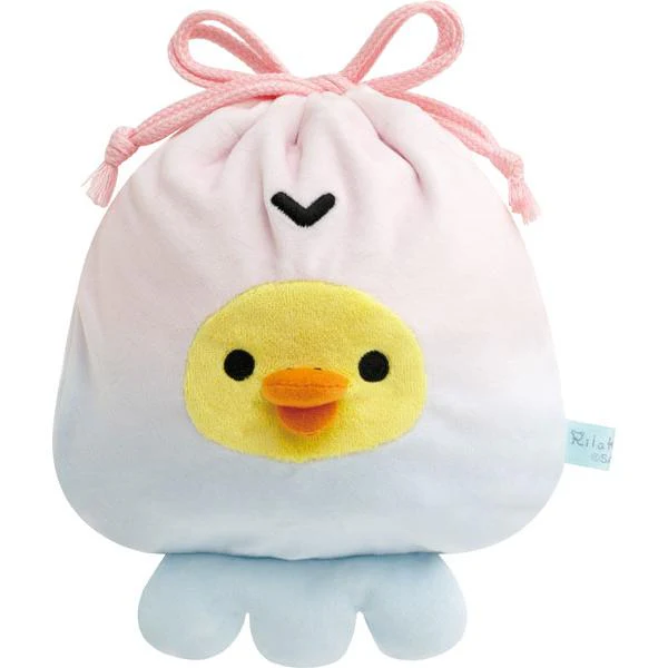 Rilakkuma / Drawstring Bag - Kiiroitori Jellyfish