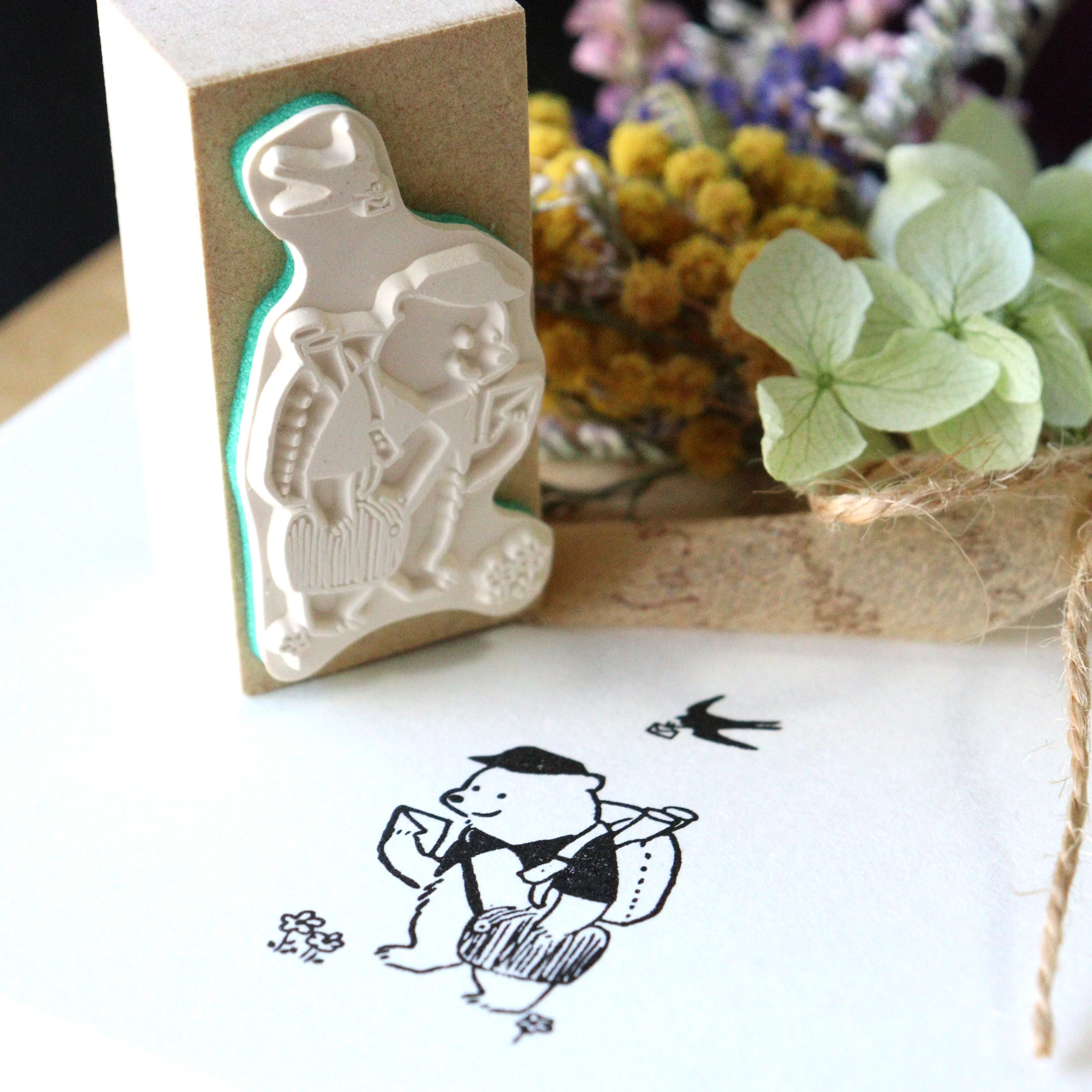 CTFJ x momoro Polar Bear Rubber Stamp - Postman - Image 3