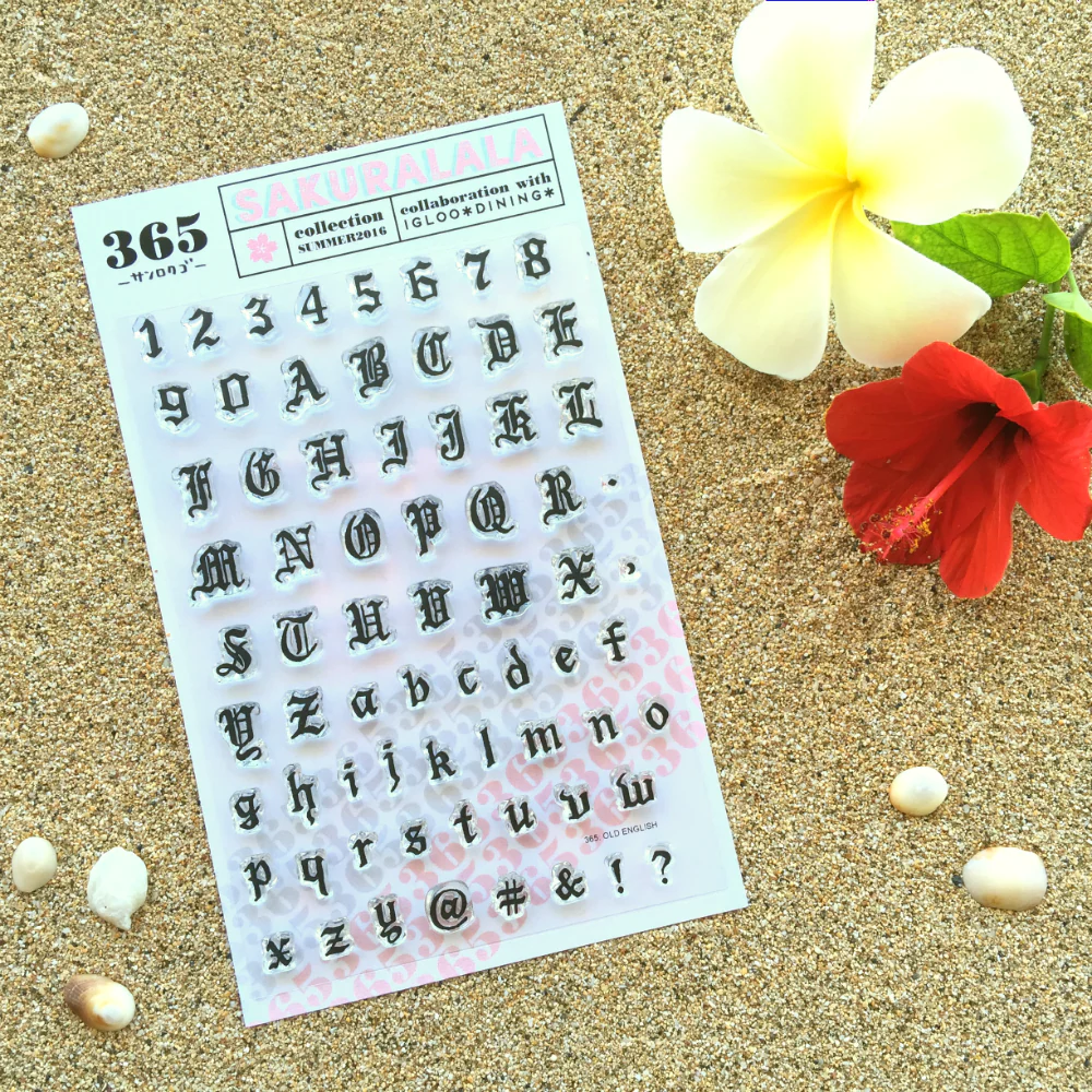 Igloo Dining 365 Clear Stamps - OLD ENGLISH - Image 2