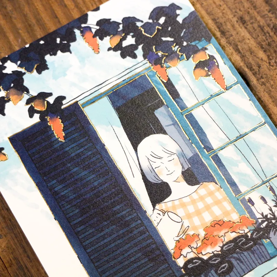 Sayuri Fujimaki Postcard - By the Window - Image 2