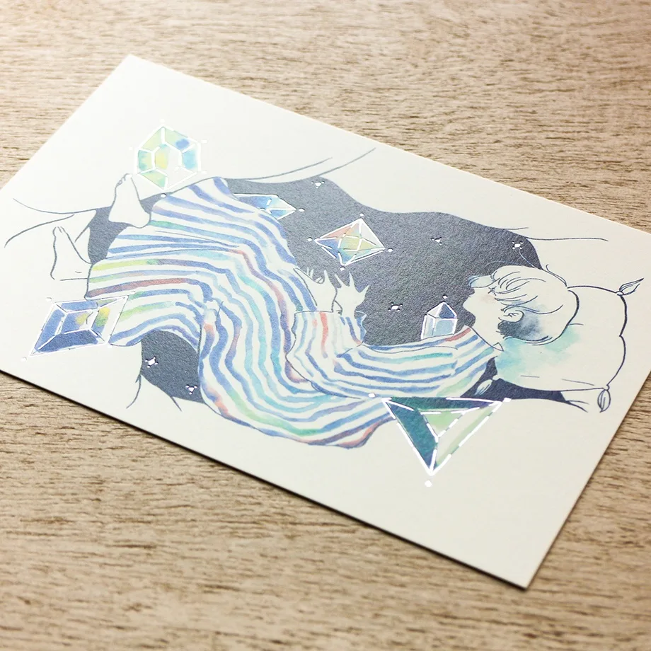 Sayuri Fujimaki Postcard - Moonlit Night - Image 3