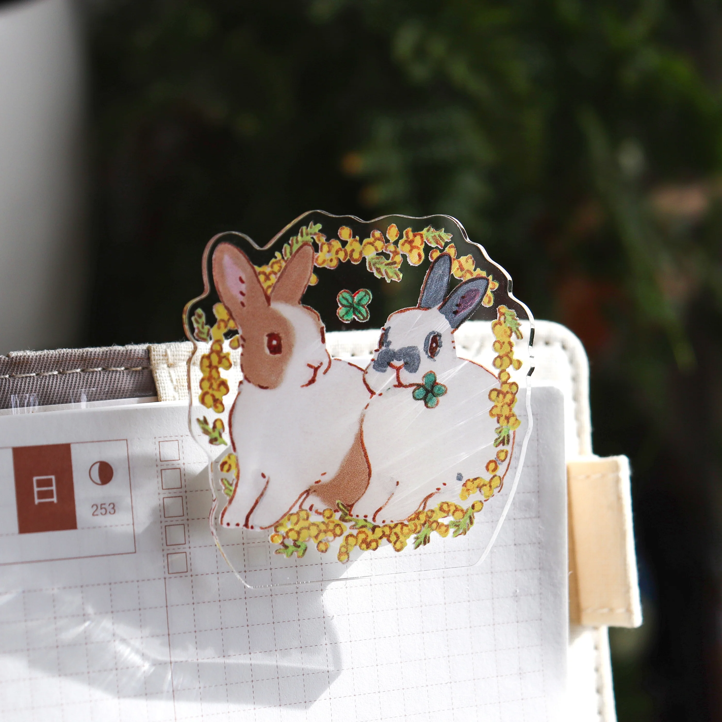 Shinako Moriyama / Rotating Paper Clip - Bunny & Mimosa - Image 5