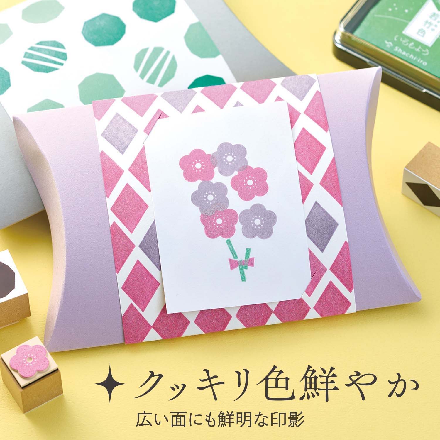 Shiny Iromoyo Stamp Ink - 若竹色 (Light Green) - Image 2