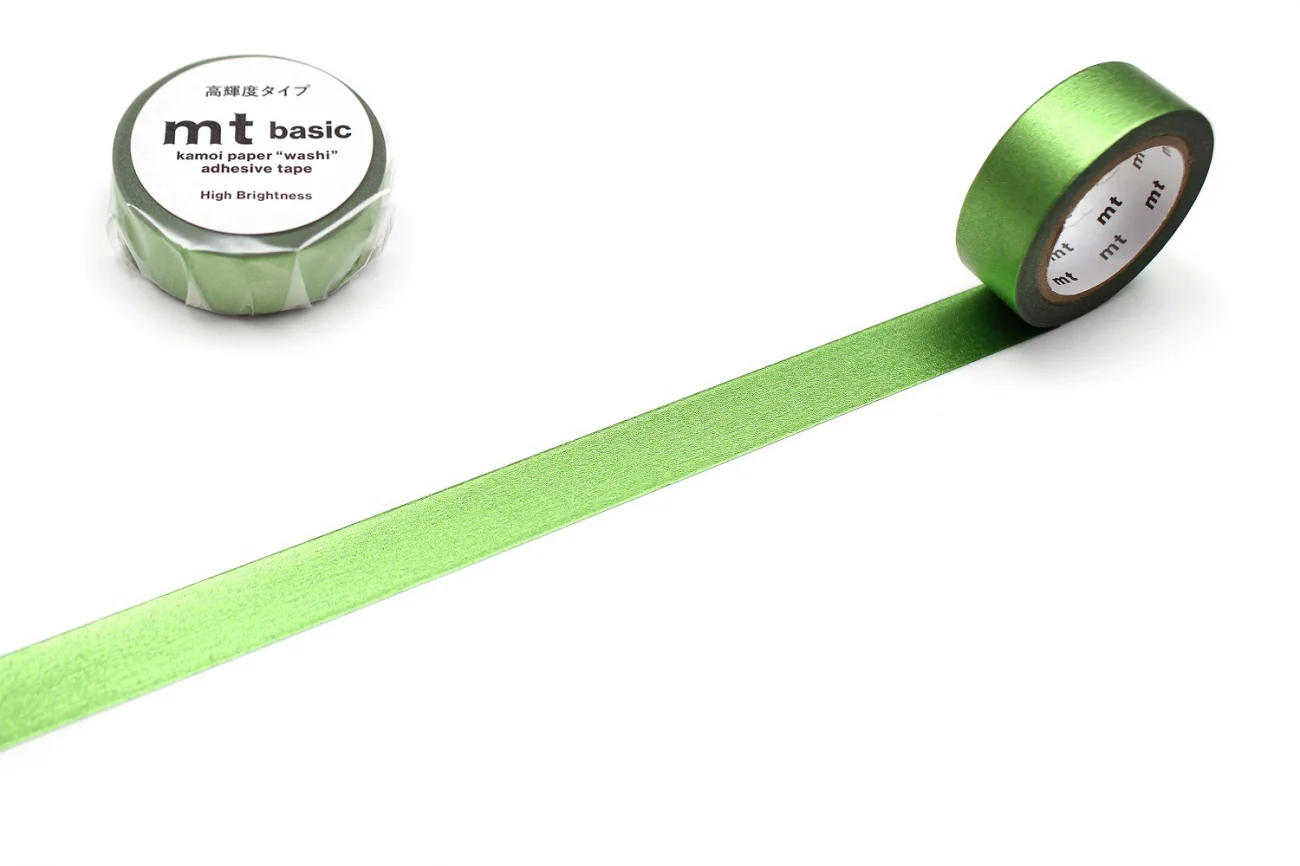 Shiny Washi Tape - Yellow Green