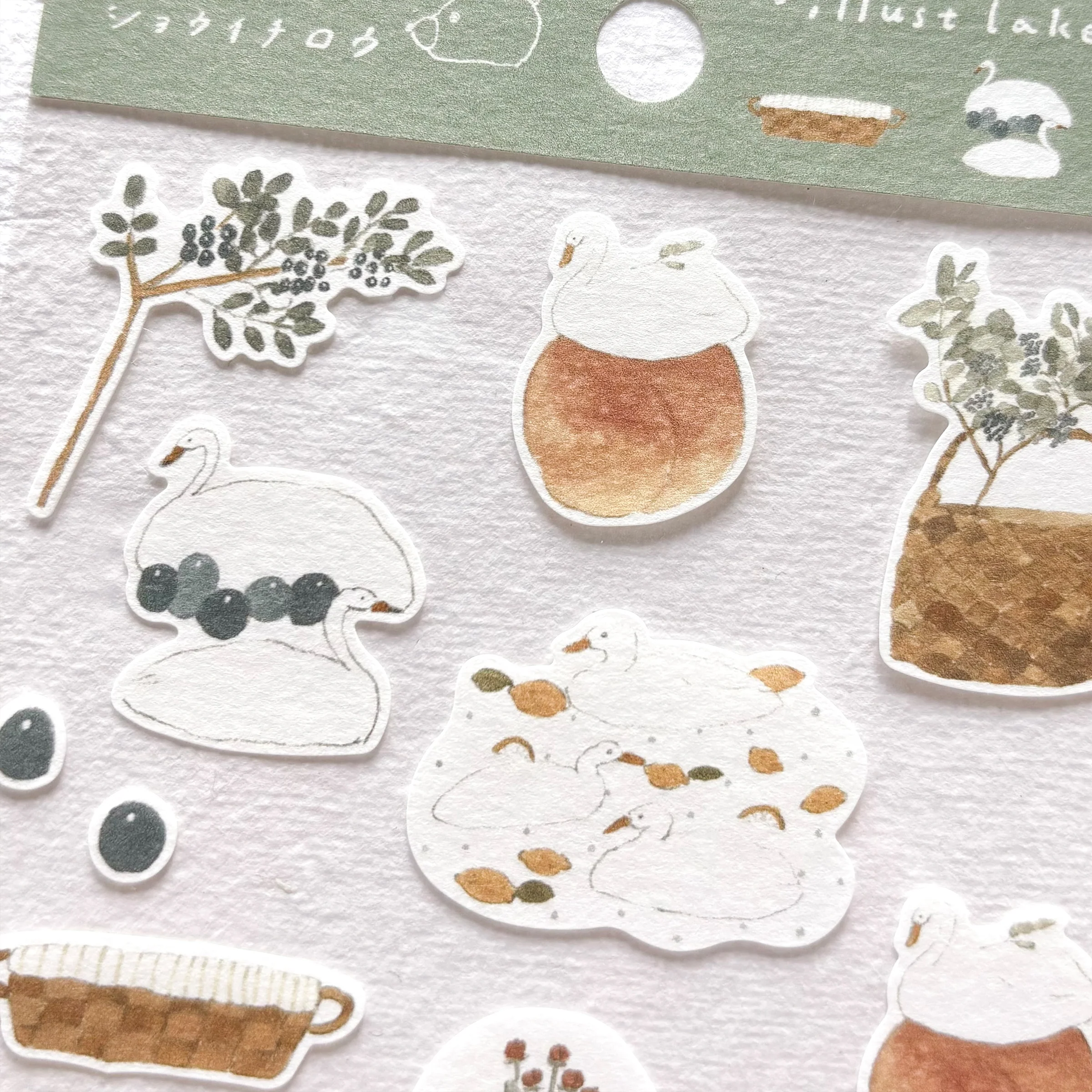 Shoichiro Tobimatsu / Stickers - Swan and Bear - Image 2