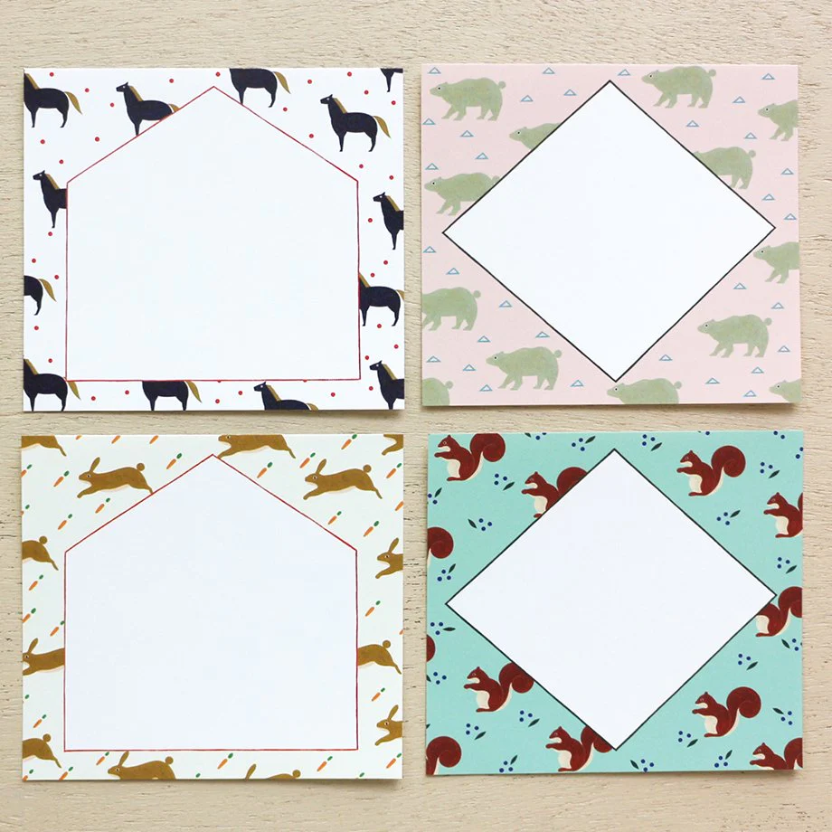 Chihiro Yasuhara Square Memo Pad - Animal - Image 4