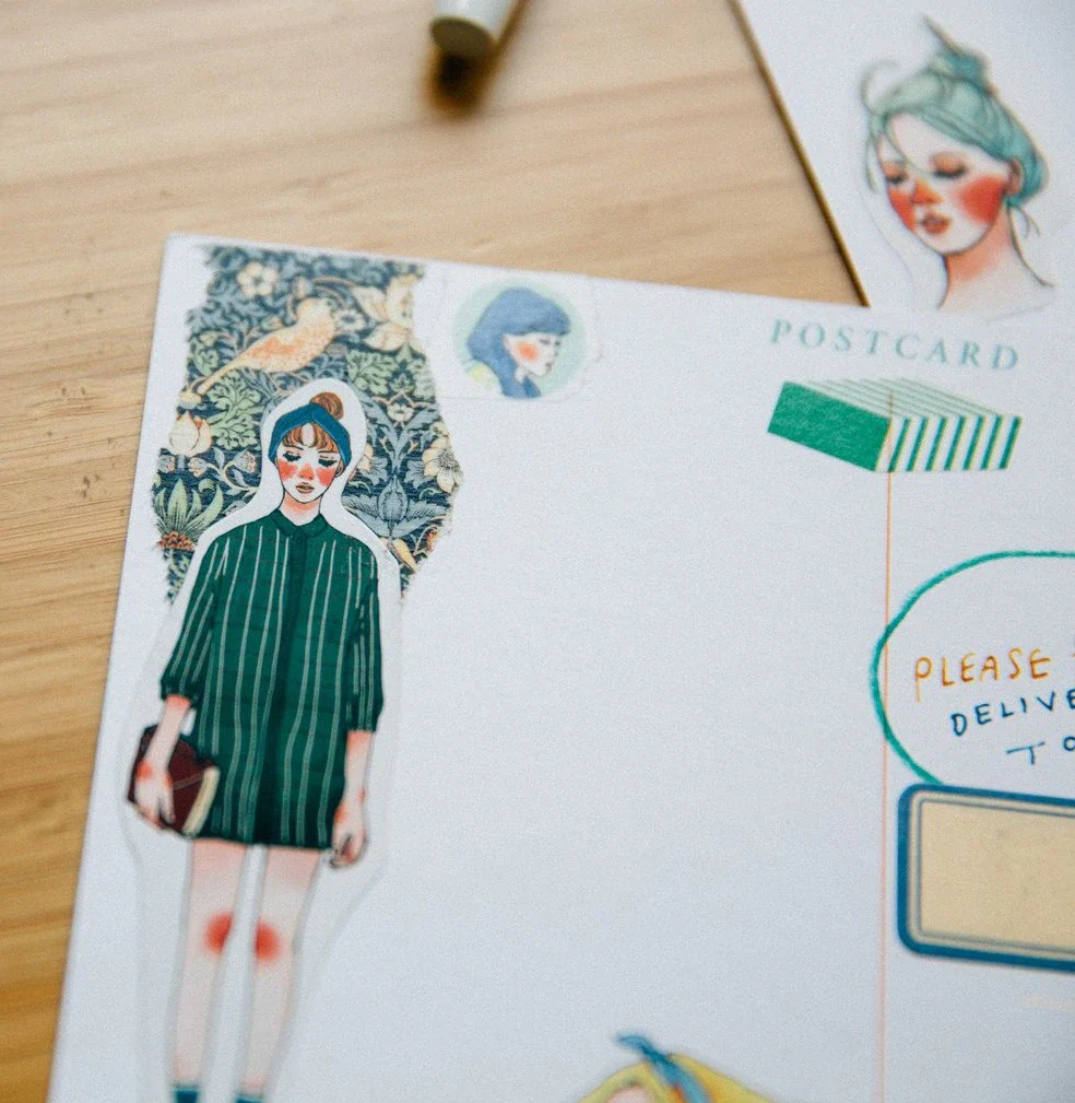 Sticker Set - Stationery Girls (30 pieces) - Image 5