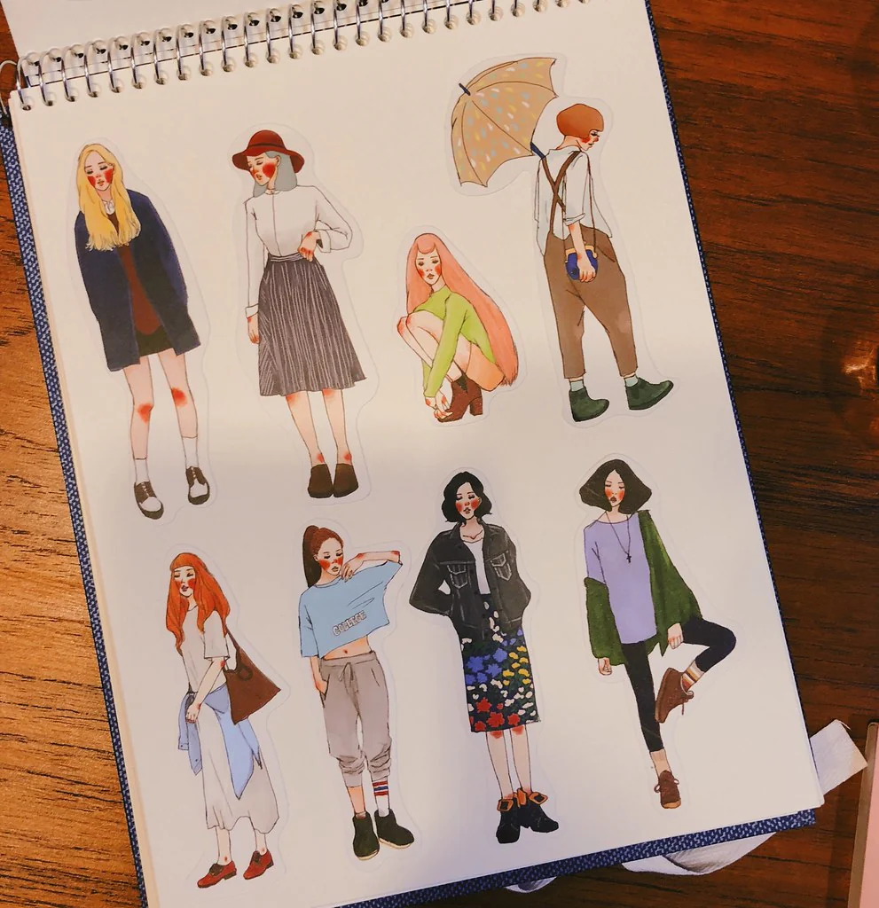 Sticker Set - Sweet Wind (140 stickers) - Image 16
