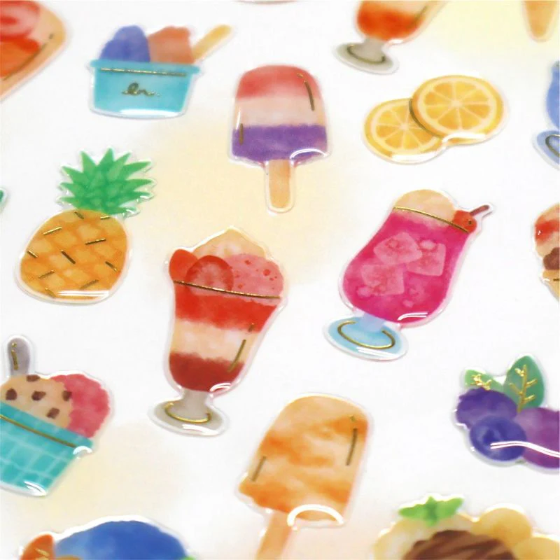 Summer Limited / Mind Wave / Puffy Stickers - Summer Sweets - Image 2