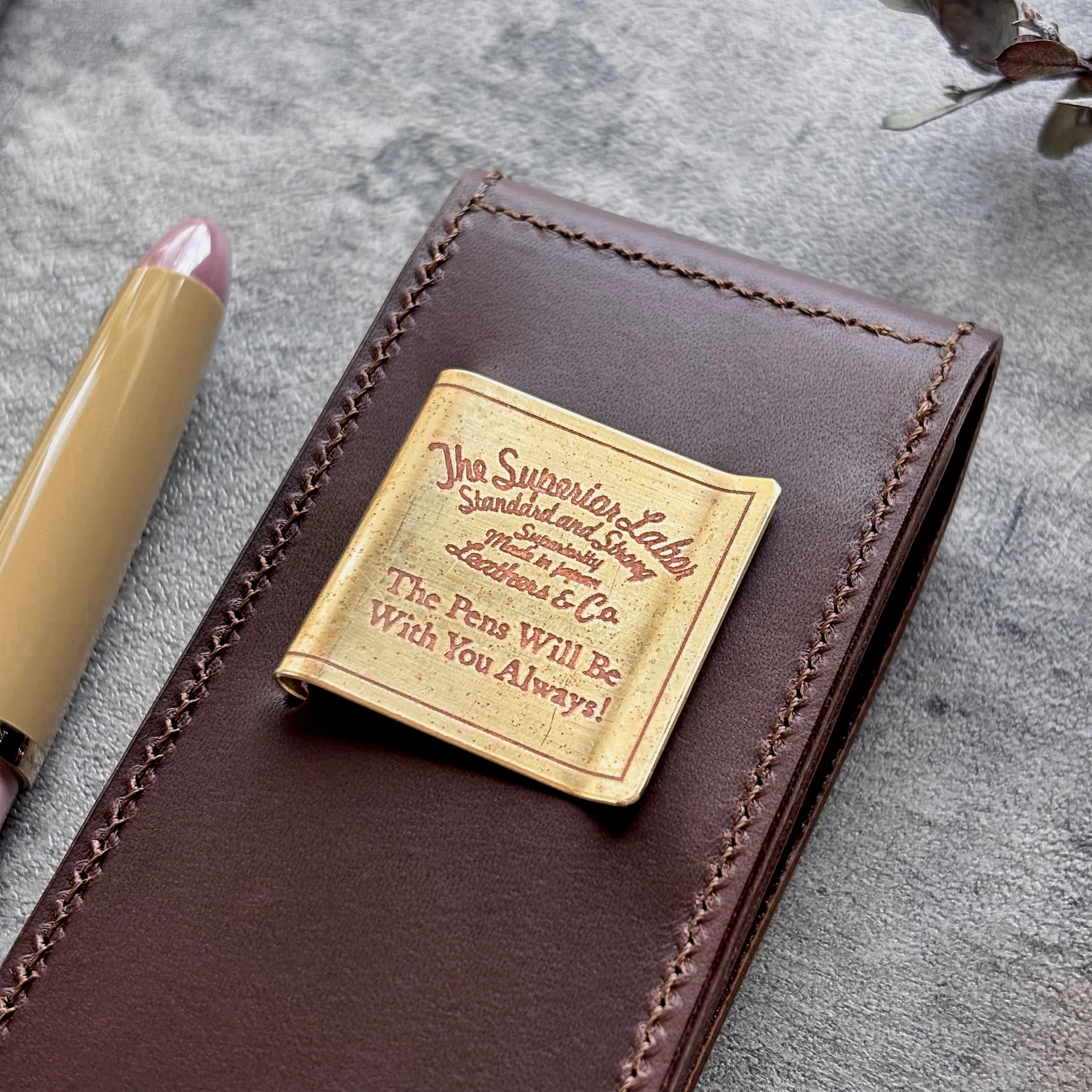 The Superior Labor / INGRASSATO Leather Fountain Pen Case - (2 Pens) - Image 11