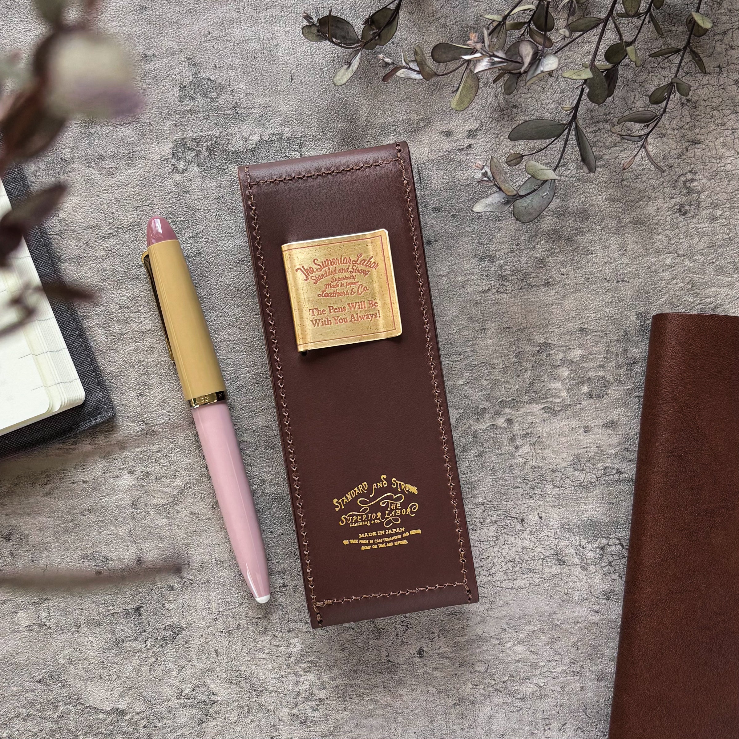 The Superior Labor / INGRASSATO Leather Fountain Pen Case - (2 Pens) - Image 14