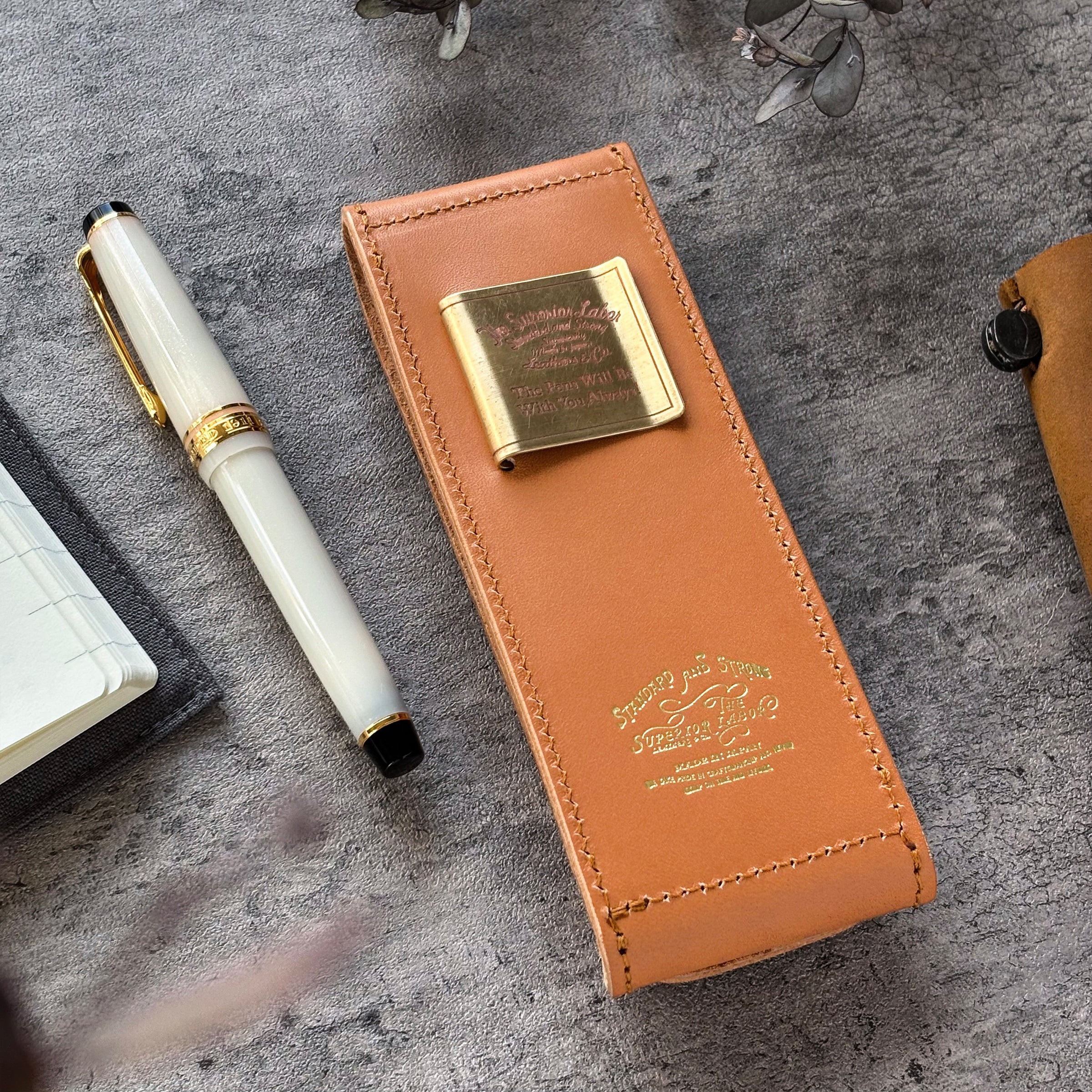 The Superior Labor / INGRASSATO Leather Fountain Pen Case - (2 Pens) - Image 16