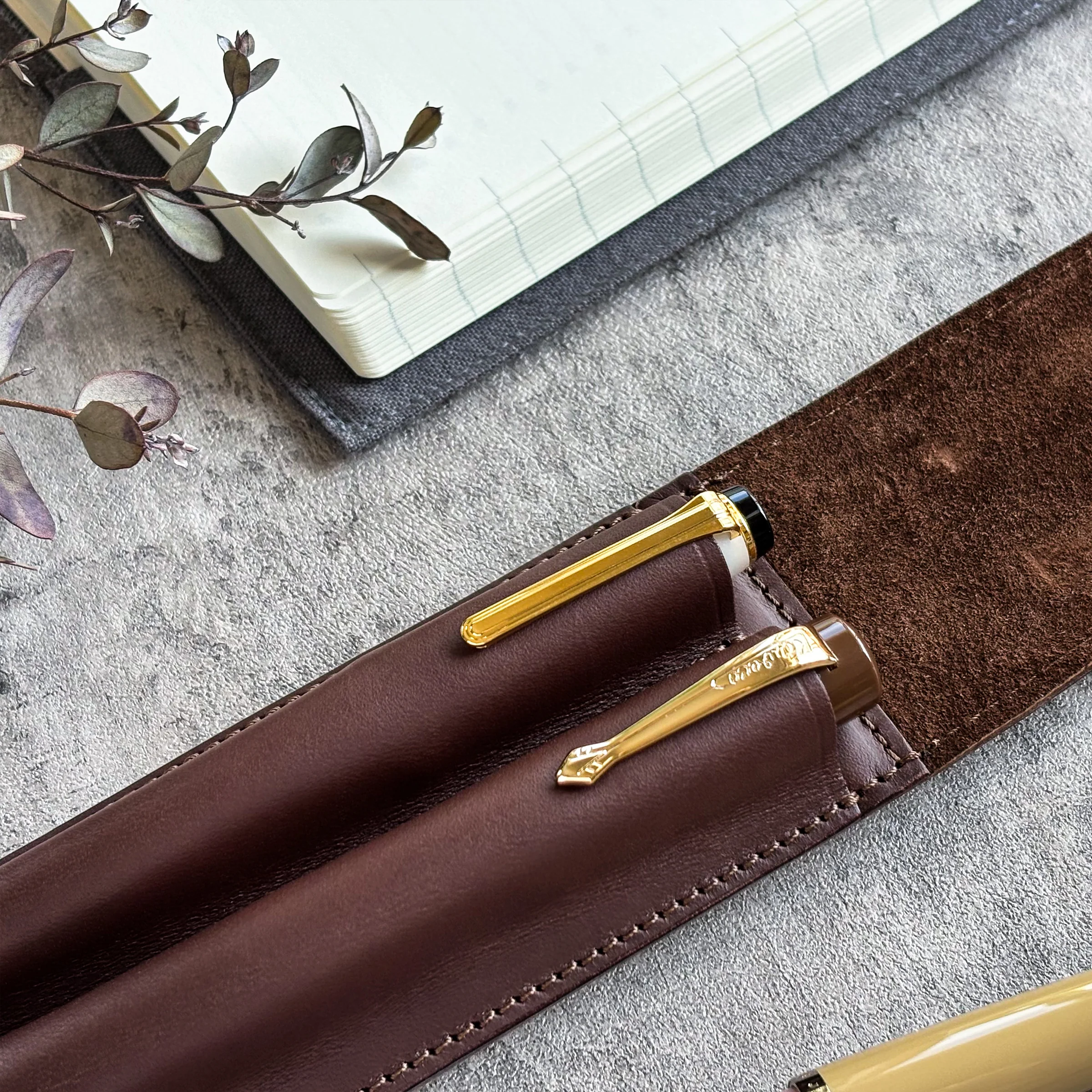 The Superior Labor / INGRASSATO Leather Fountain Pen Case - (2 Pens) - Image 21