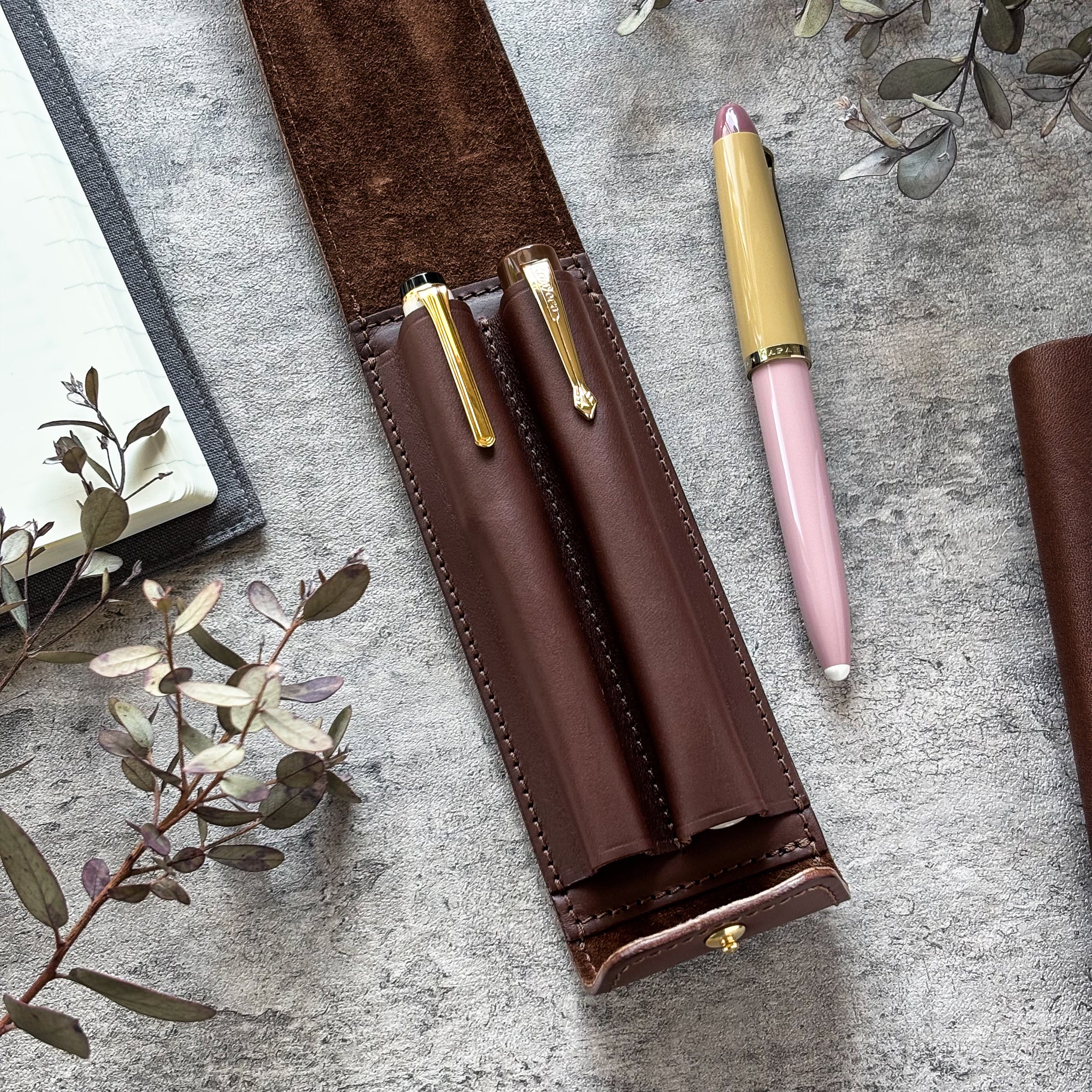 The Superior Labor / INGRASSATO Leather Fountain Pen Case - (2 Pens) - Image 5