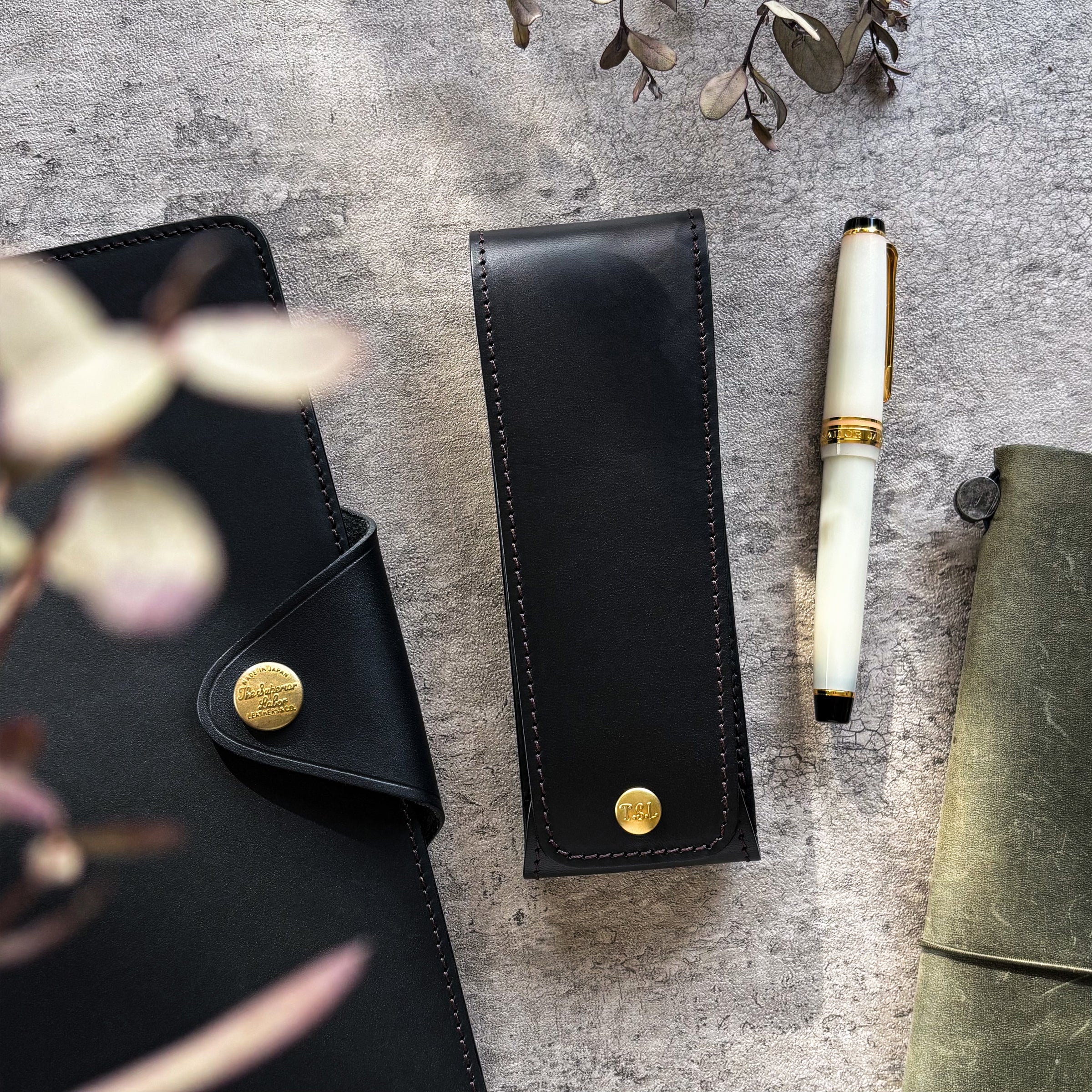 The Superior Labor / INGRASSATO Leather Fountain Pen Case - (2 Pens) - Image 6