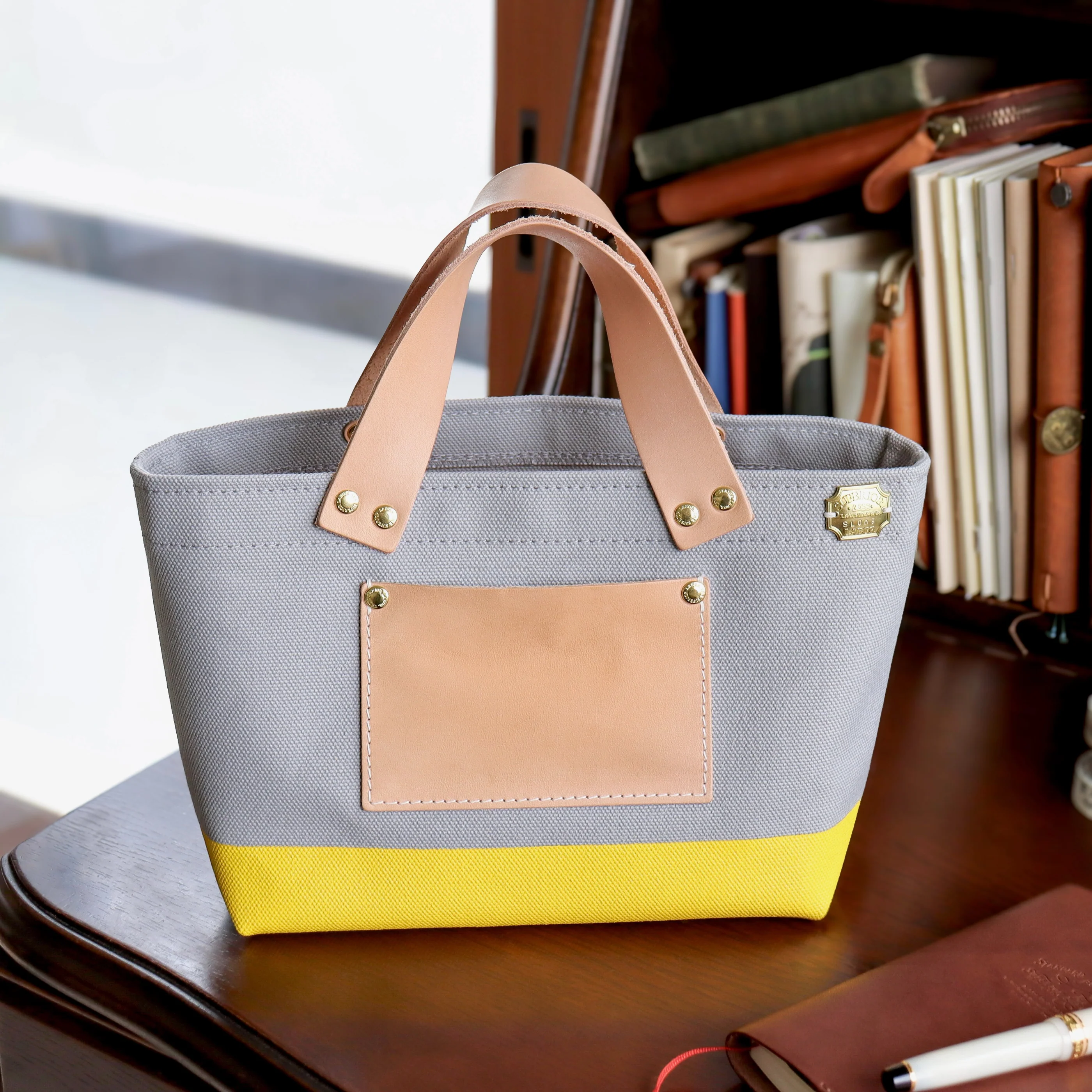 The Superior Labor / Special Engineer Bag Petite - Gray x Yellow - Image 2