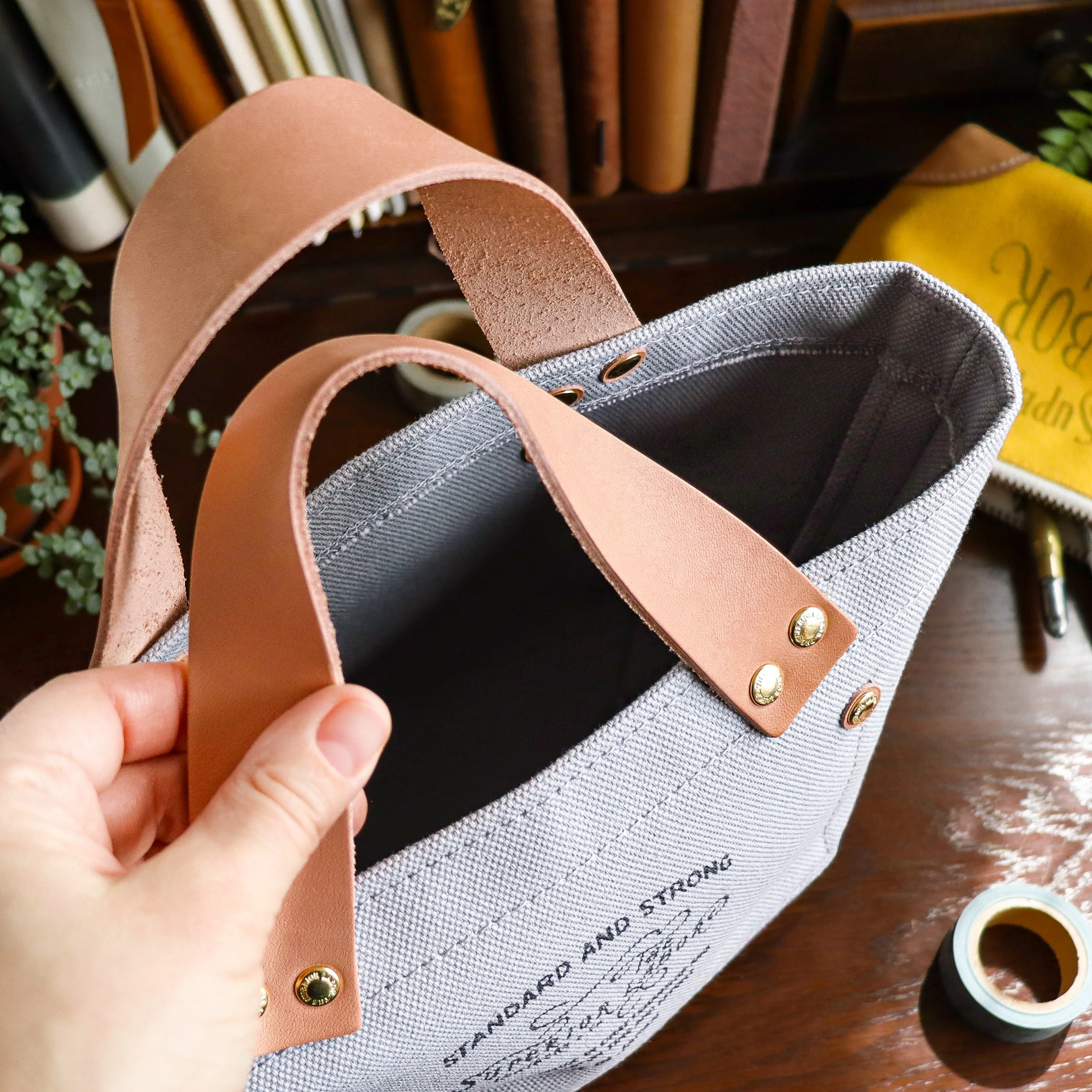 The Superior Labor / Special Engineer Bag Petite - Gray x Yellow - Image 3