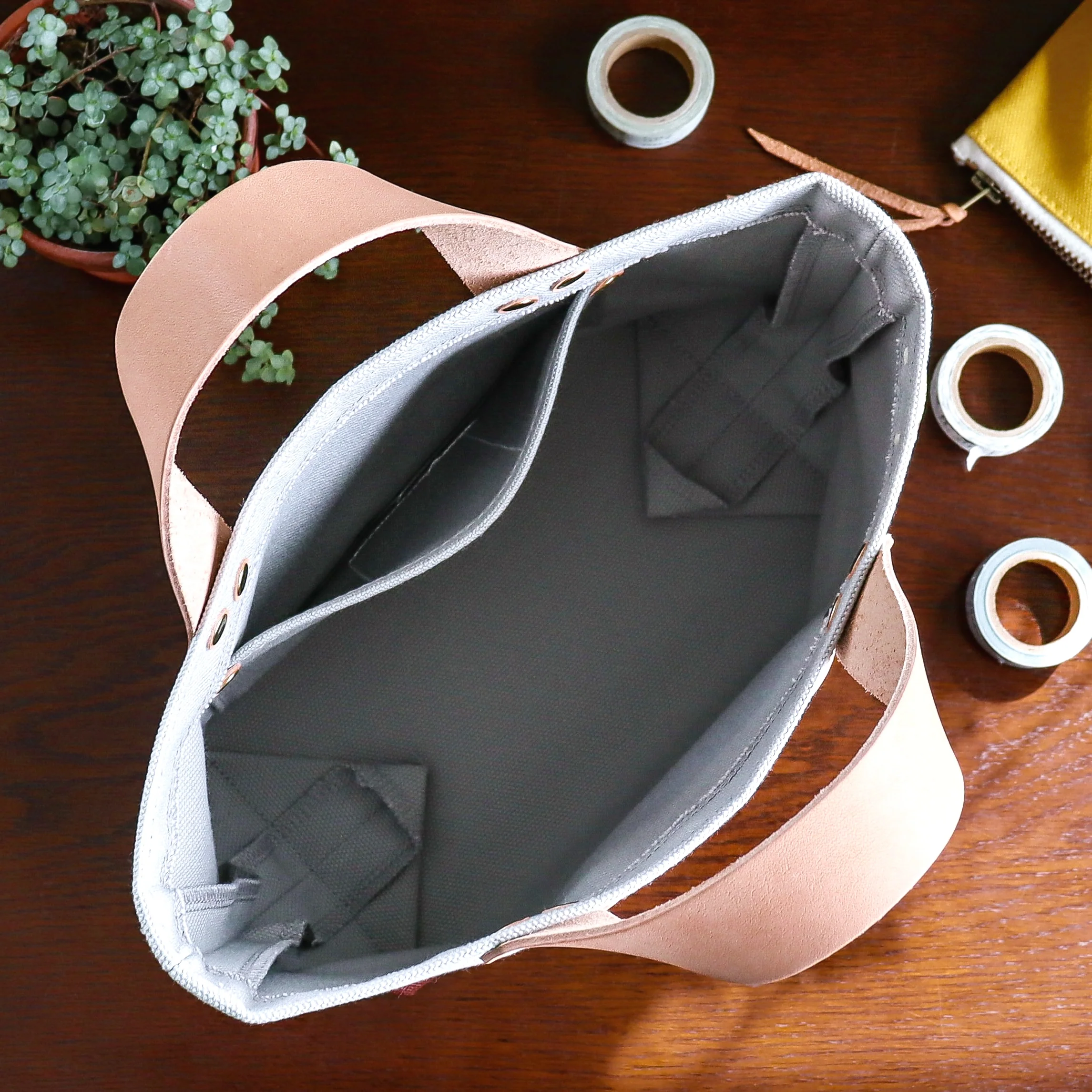 The Superior Labor / Special Engineer Bag Petite - Gray x Yellow - Image 5