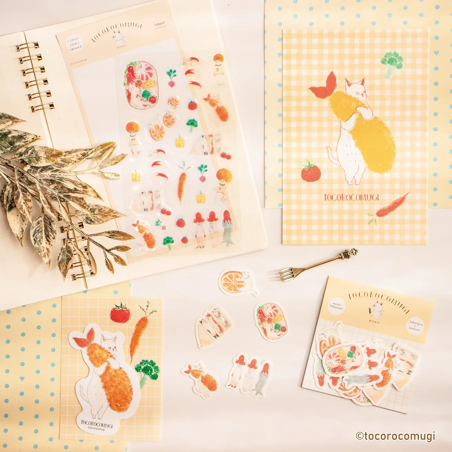 Tocorocomugi / Postcard - Picnic - Image 4