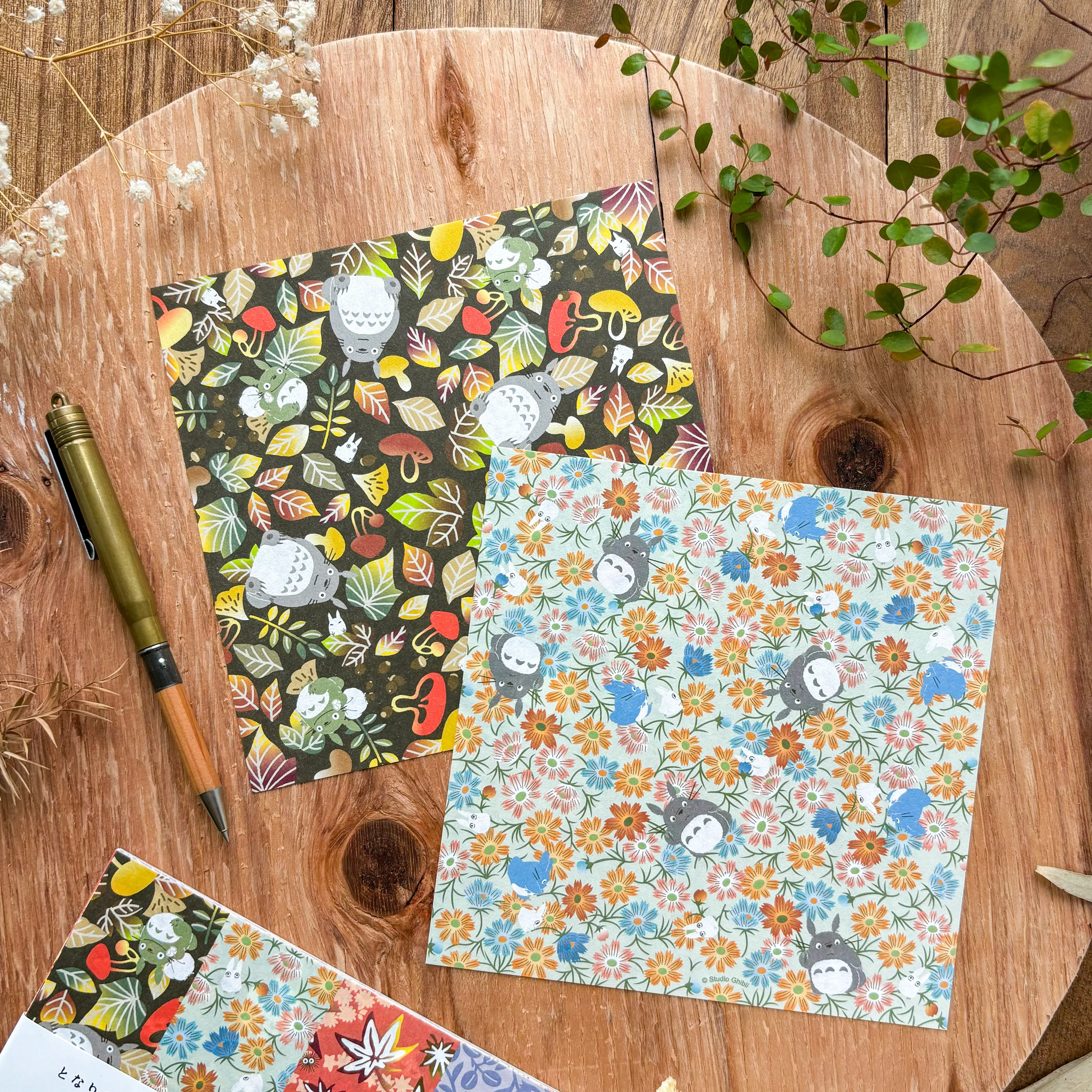Totoro Origami Paper Set - Autumn - Image 2
