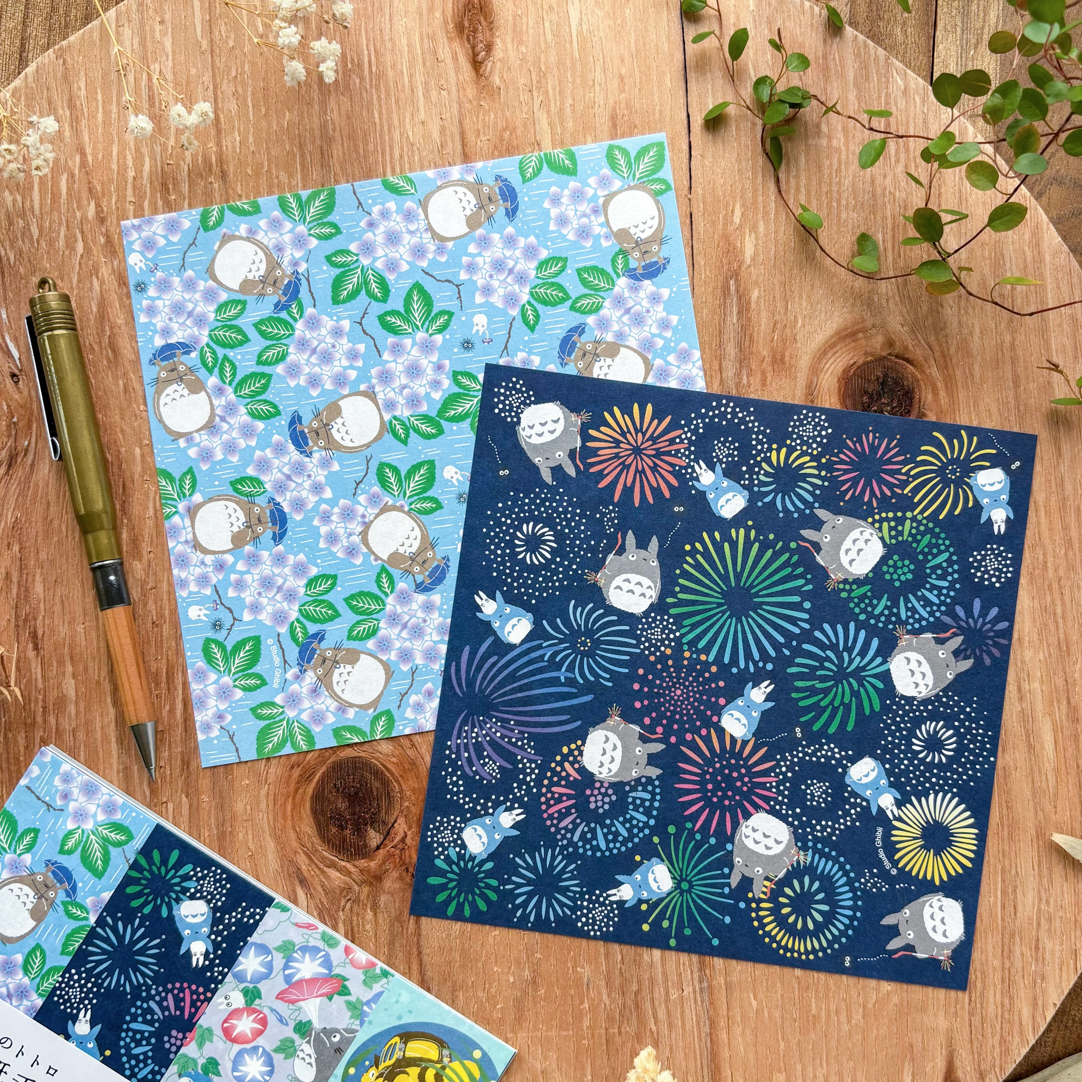 Totoro Origami Paper Set - Summer - Image 2