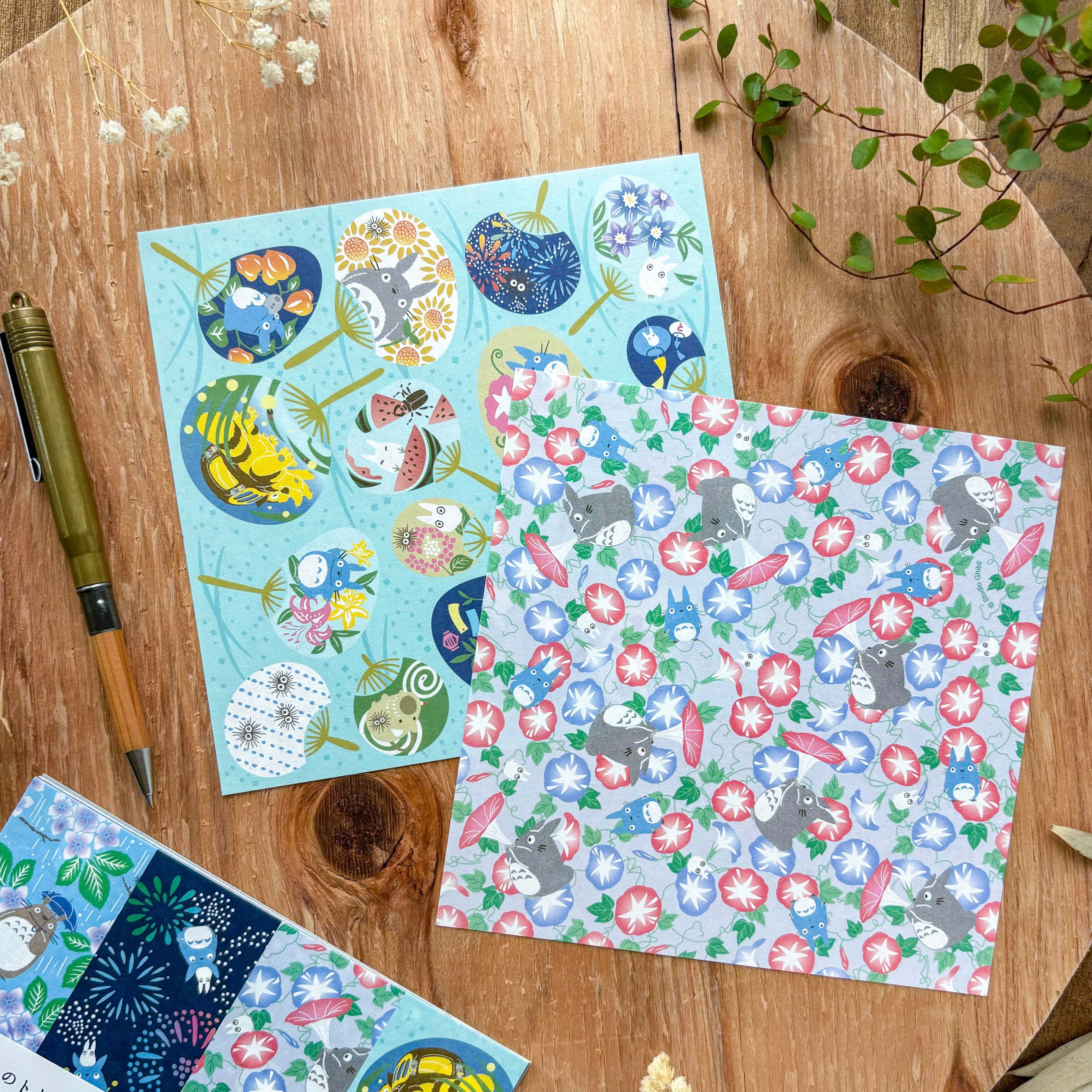 Totoro Origami Paper Set - Summer - Image 3