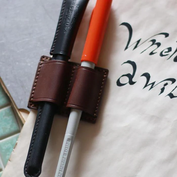 The Superior Labor / Clip Leather Pen Holder (2 holders) - Image 7