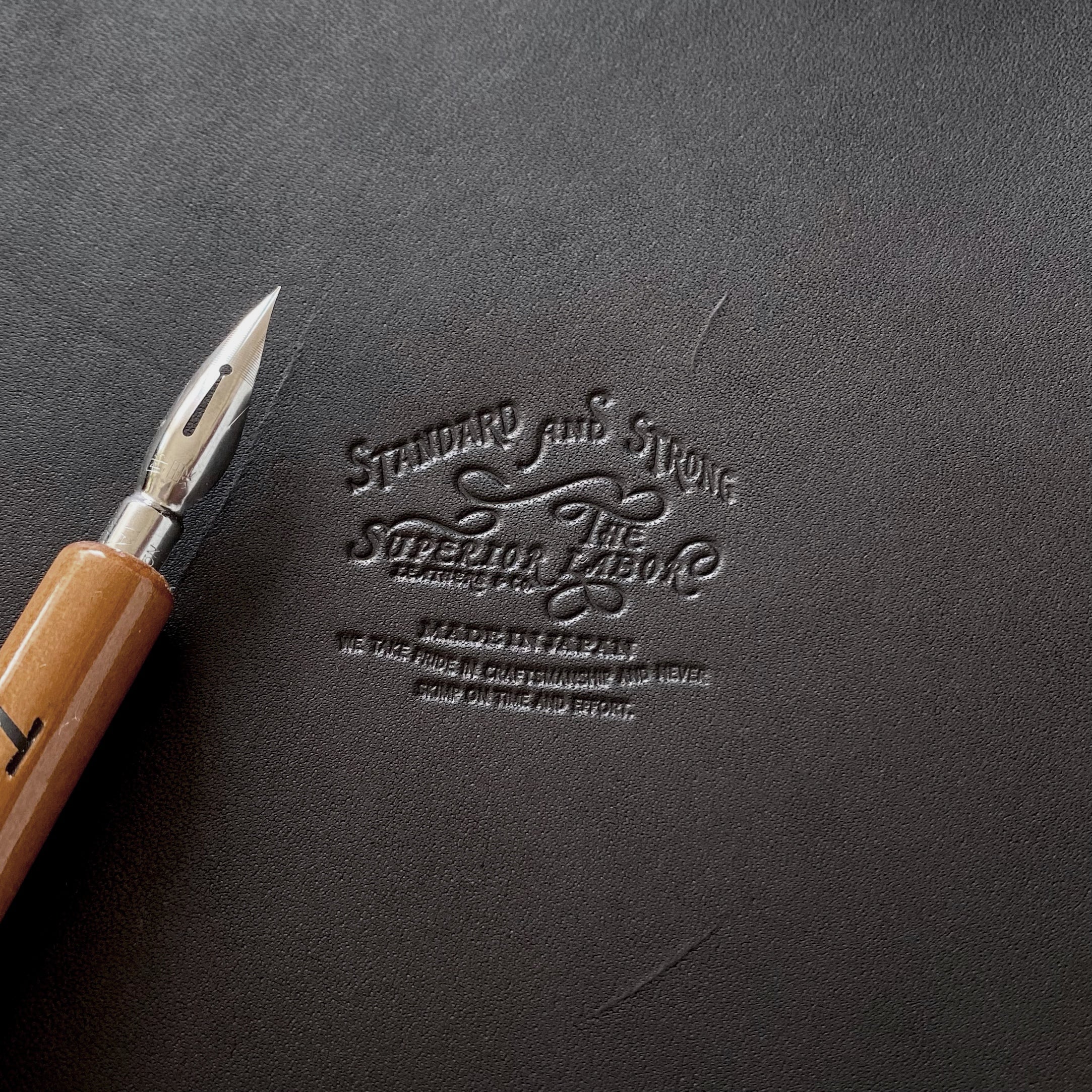 The Superior Labor / Leather Notebook Cover - Black (A5) - Image 3