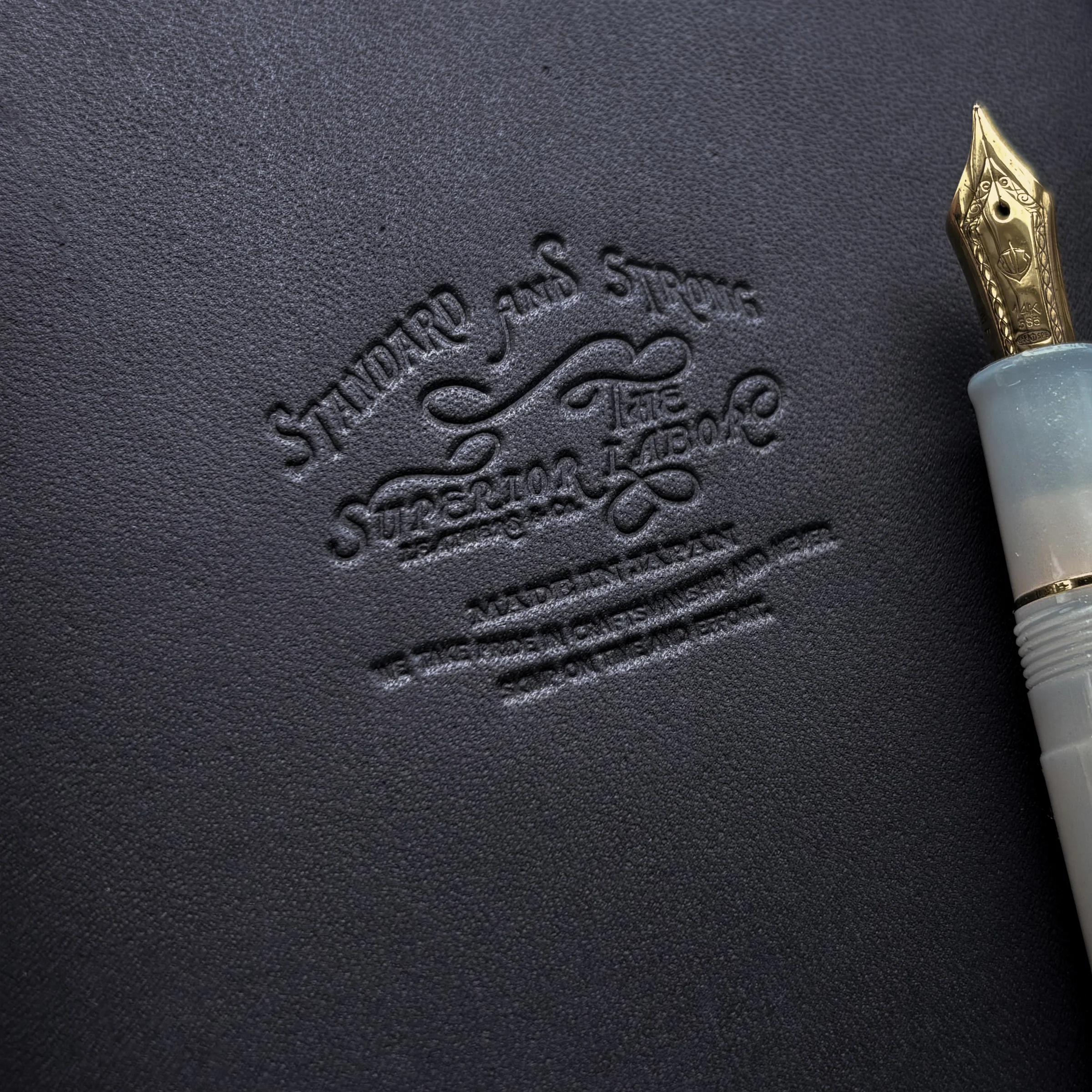 The Superior Labor / Leather Notebook Cover - Black (A6) - Image 2