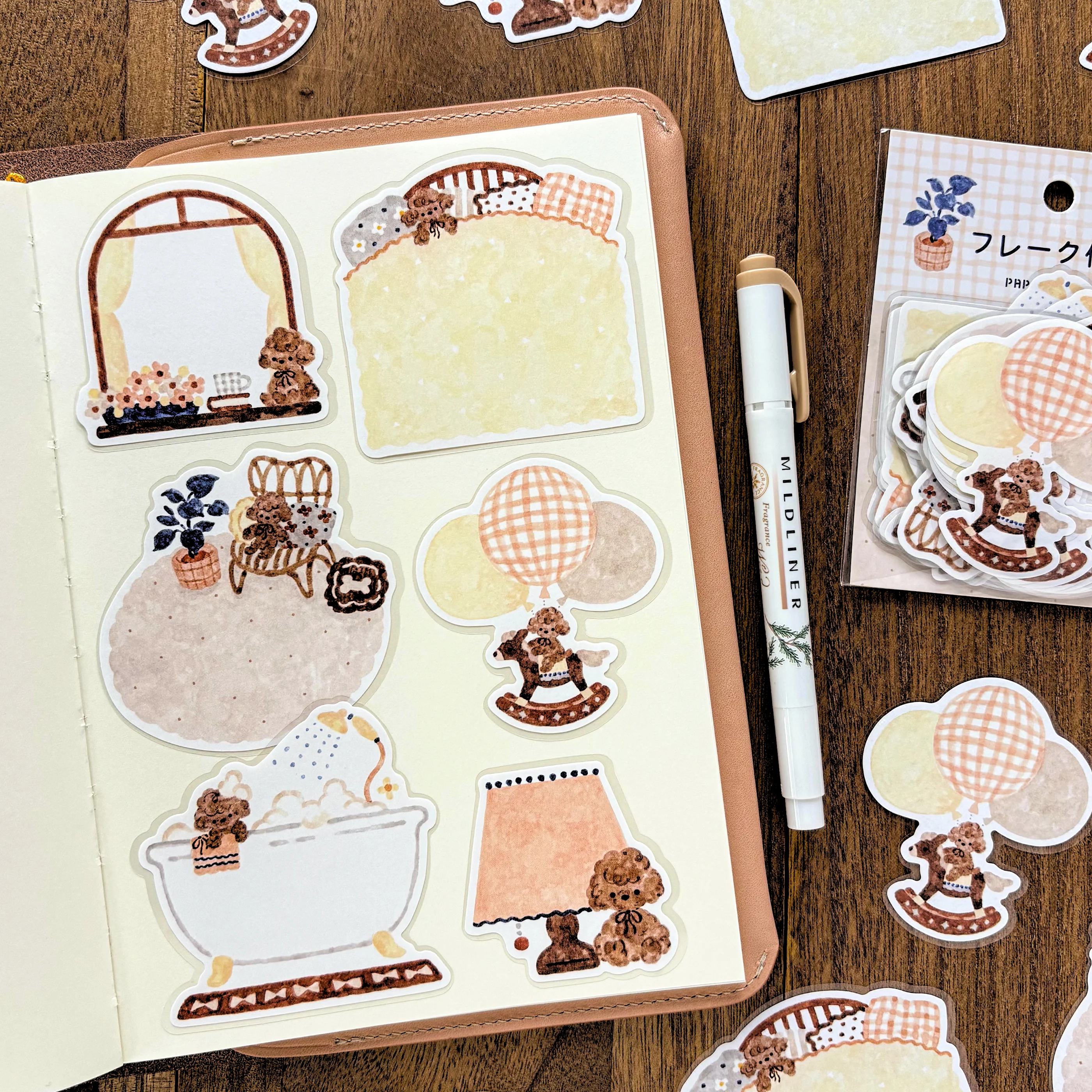 Waka Nakauchi / Flake Sticky Note - Dog at Home - Image 2