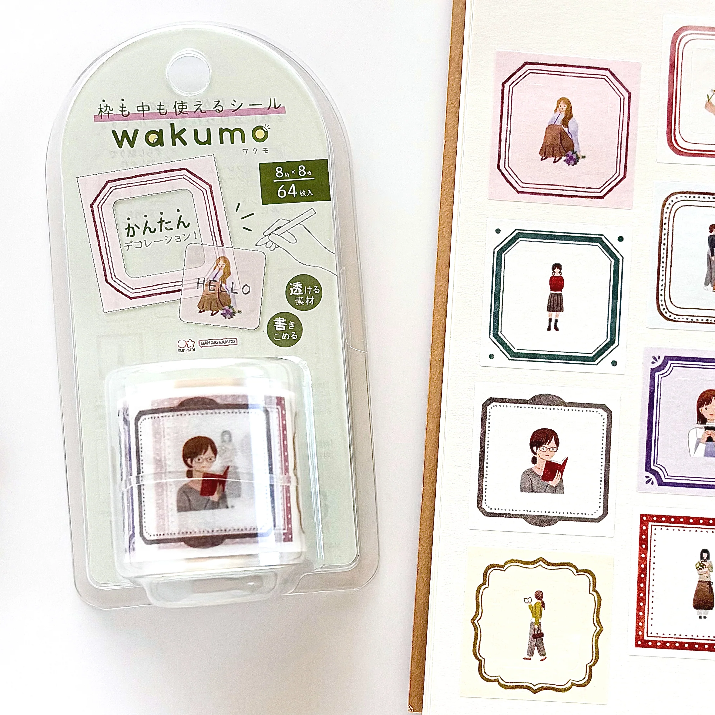 Wakumo Frame Stickers - Square (Girl and Frame) - Image 3