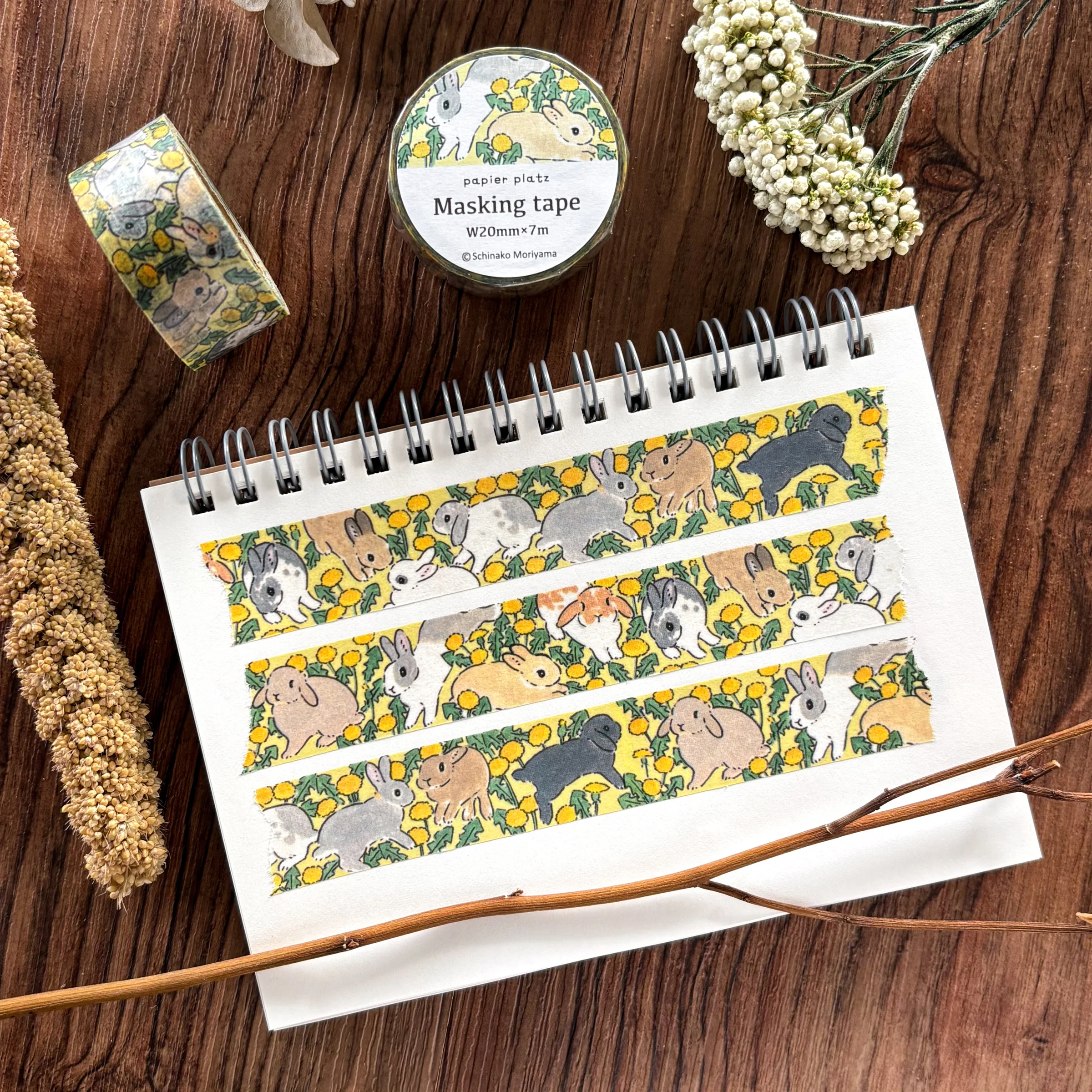 Shinako Moriyama Washi Tape - Bunny - Image 2