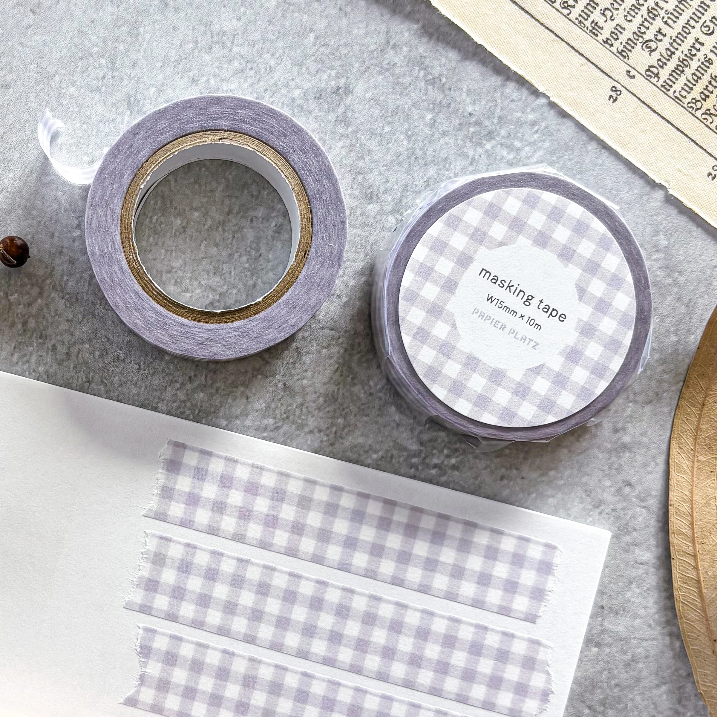 Papier Platz / Washi Tape - Checkered (Lavender)