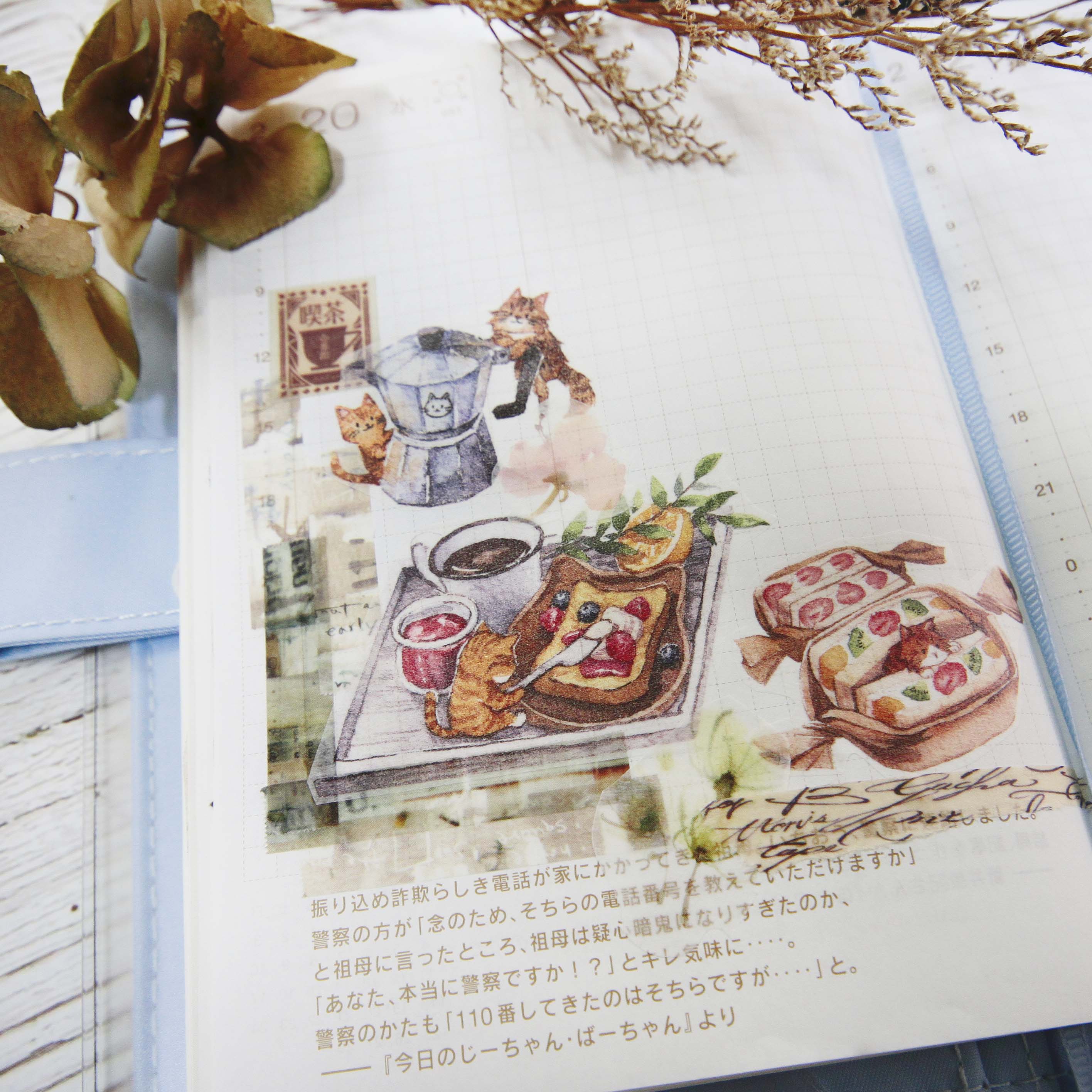 Wide Washi Tape - Kitty's Cafe - Image 5