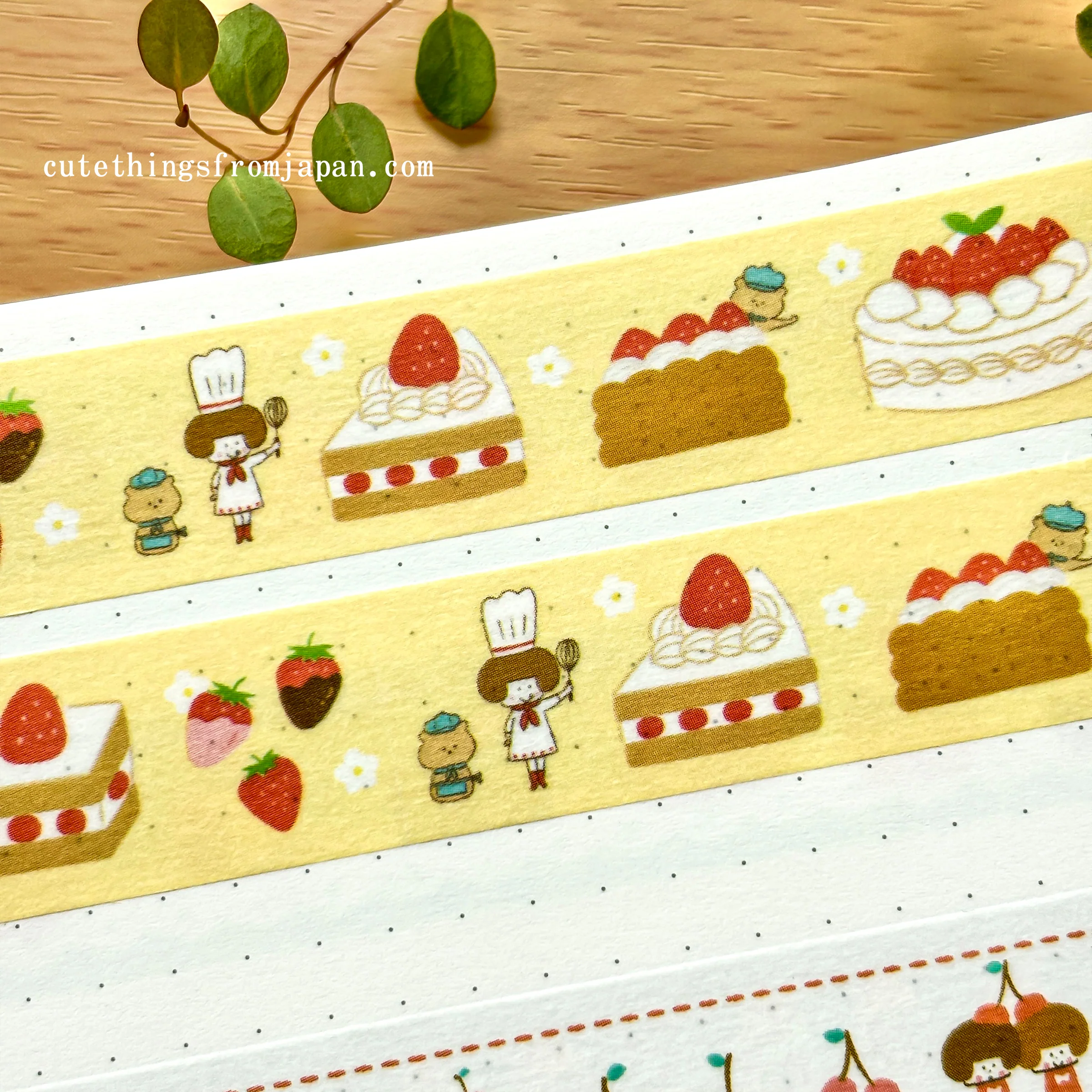 mizutama / Washi Tape - Strawberry Cake - Image 2