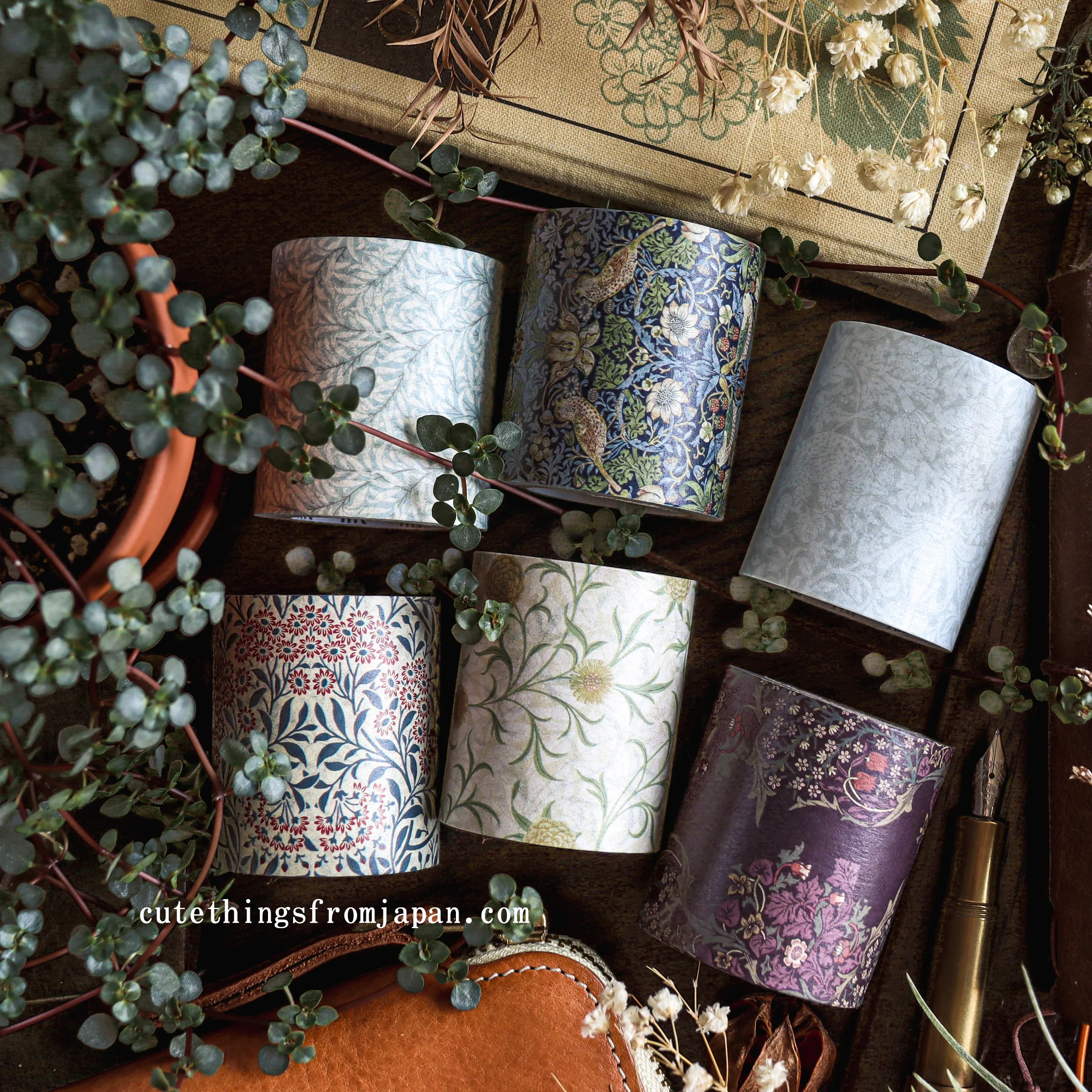 William Morris Washi Tape - Strawberry Thief - Image 4