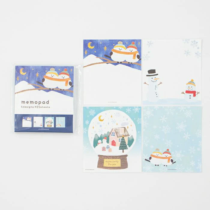 Winter Limited Memo Pad - Long-tailed Tit - Image 3