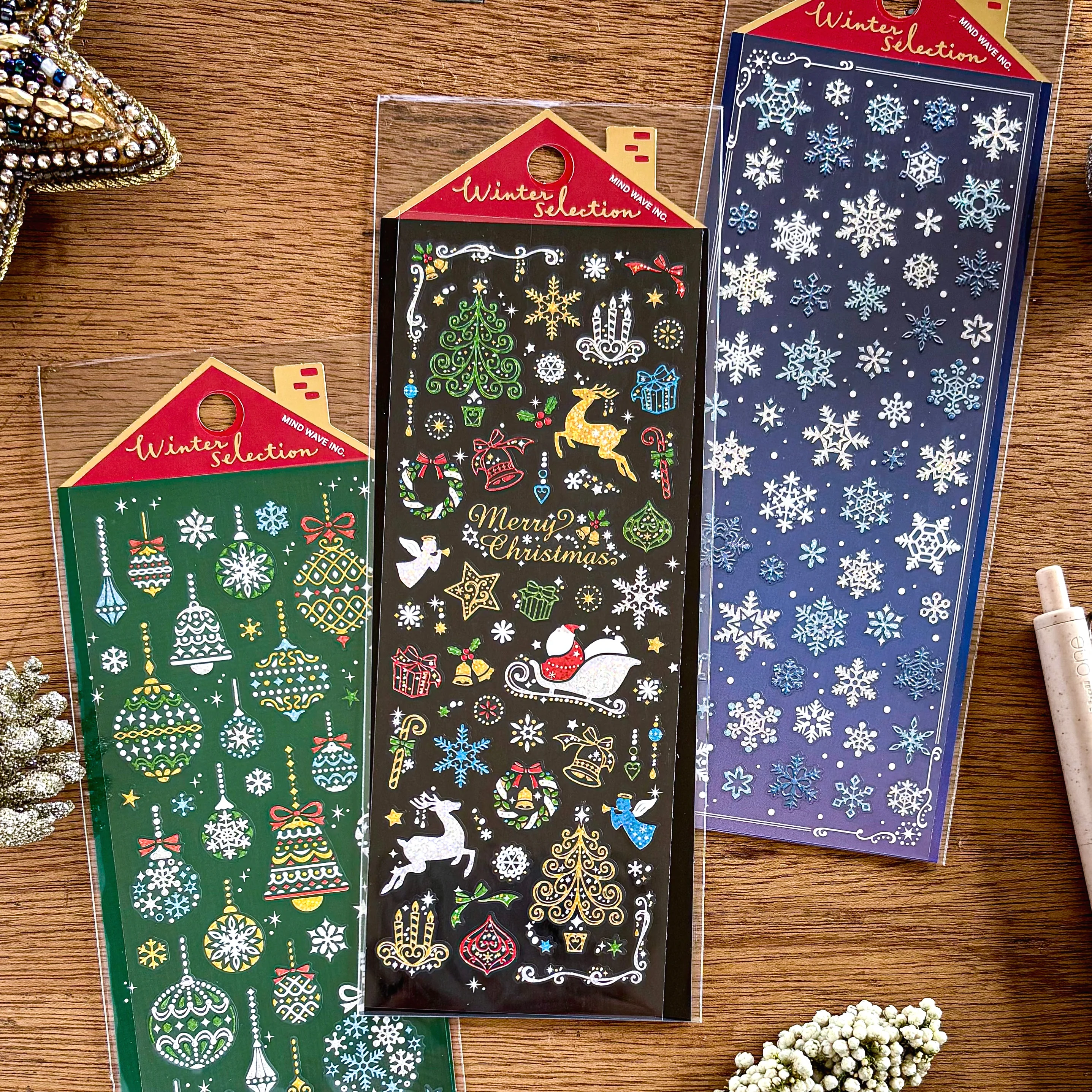 Winter Limited / Mind Wave / Stickers - Shiny Snow Flakes - Image 4