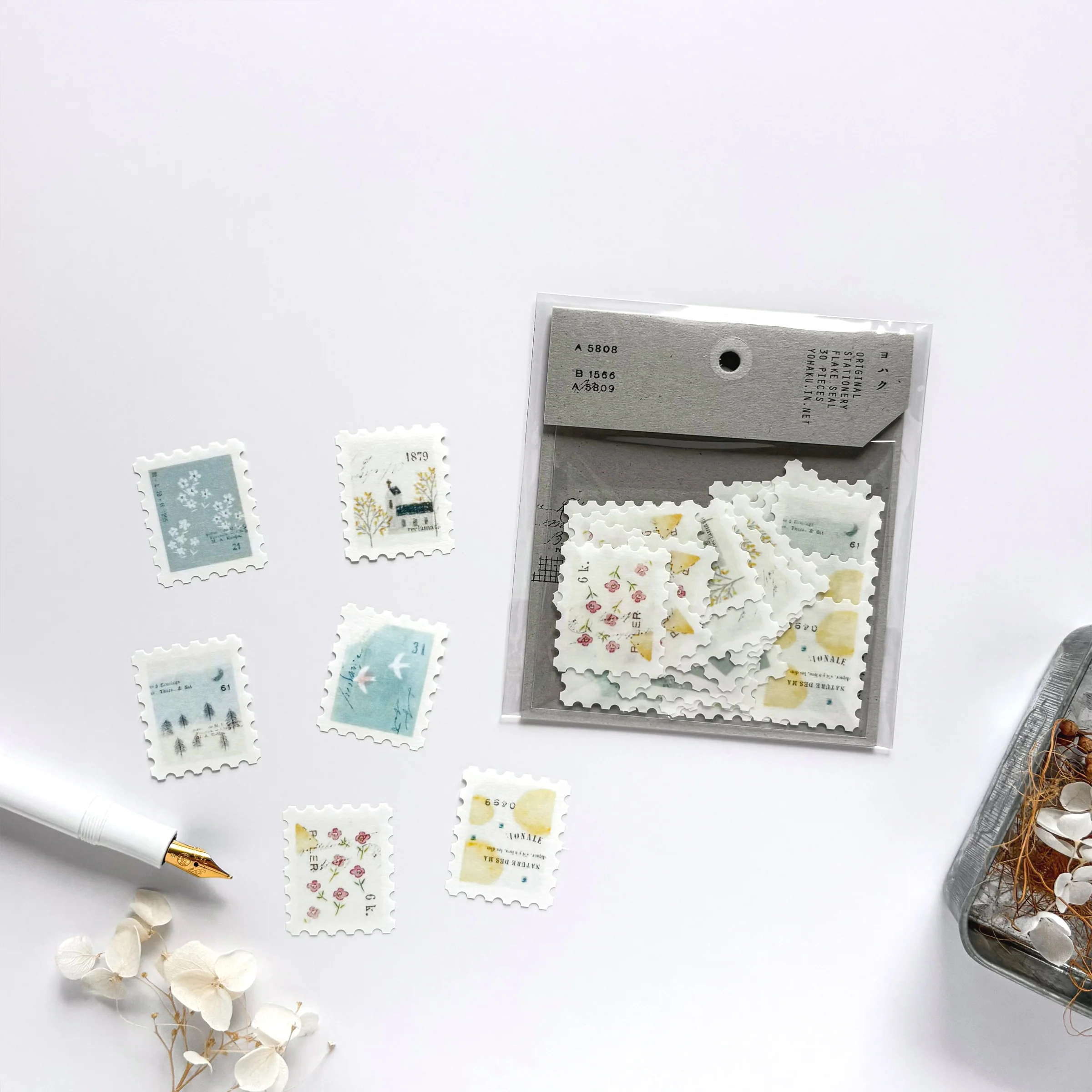 Yohaku / Flake Stickers - Letter - Image 5